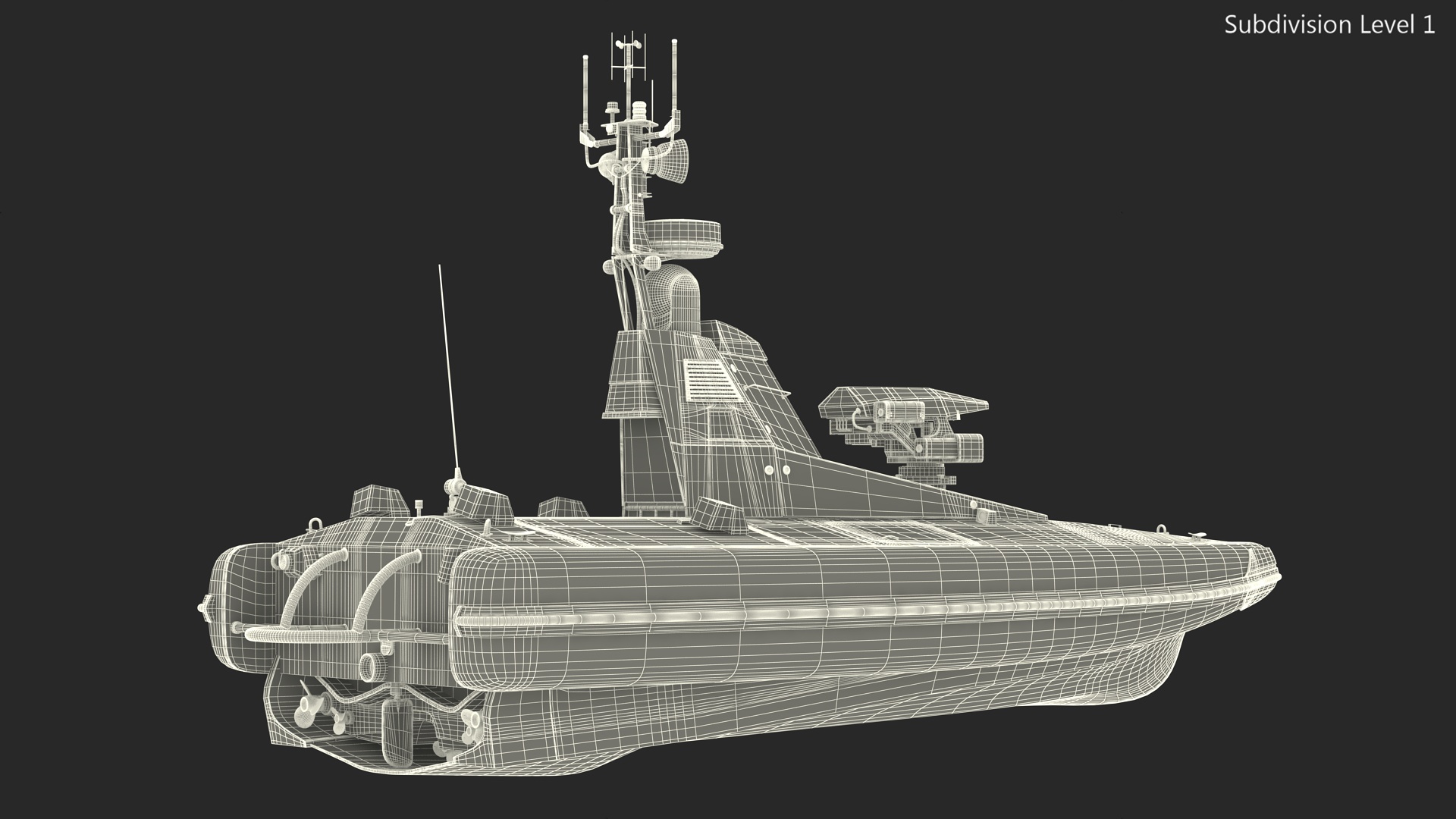 3D Remotely Piloted Patrol Boat model