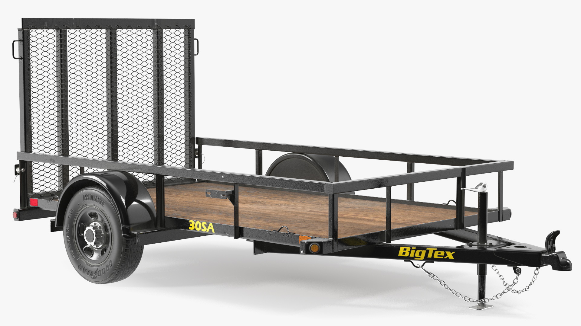 3D Big Tex Utility Trailer model