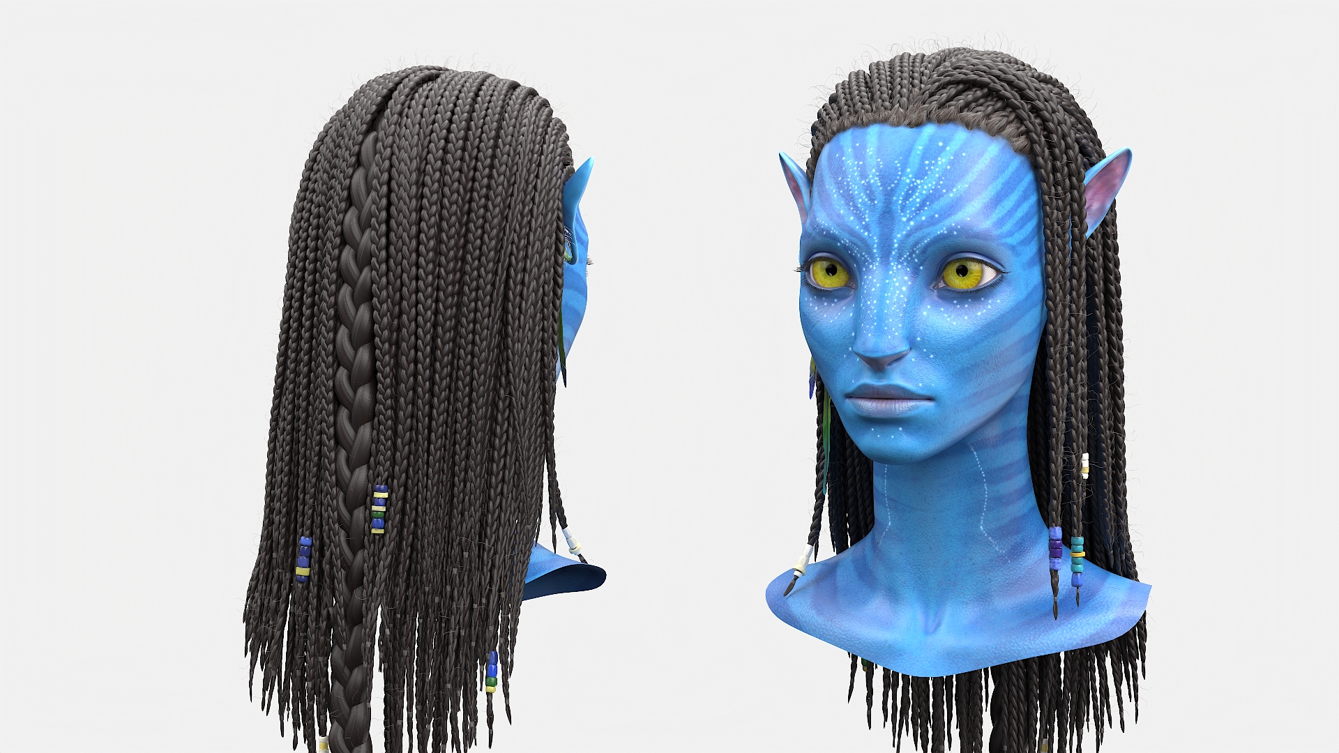 Neytiri Avatar Head 3D model