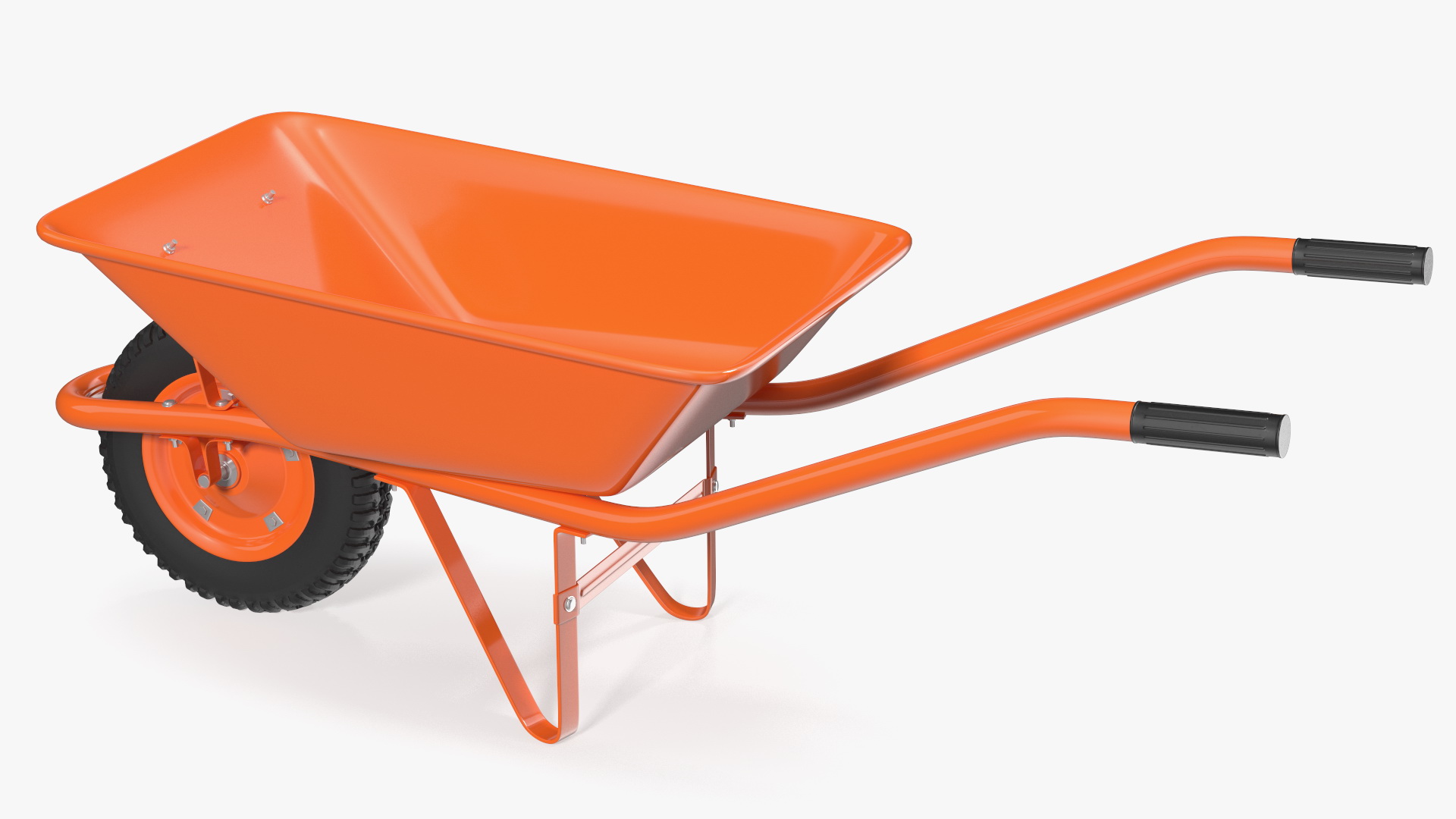 Construction Single Wheel Barrow 3D