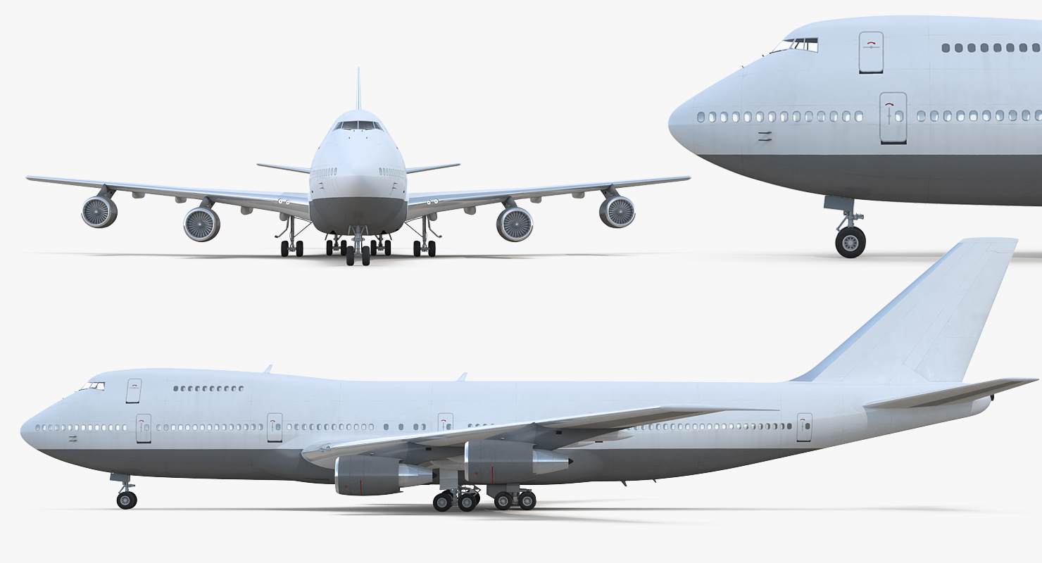 3D Boeing 747 200B Generic model