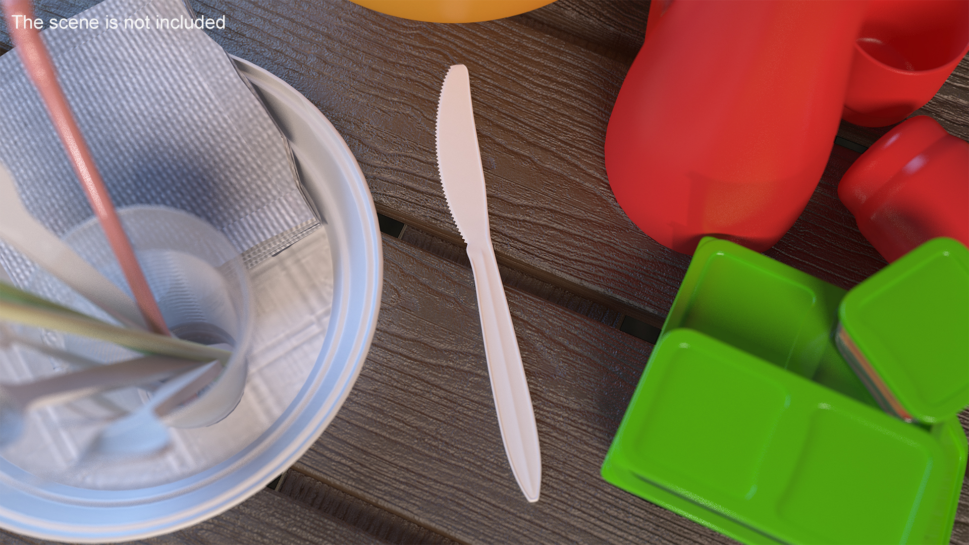 3D Realistic Plastic Knife model