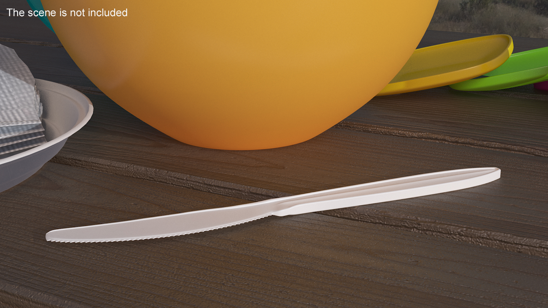 3D Realistic Plastic Knife model