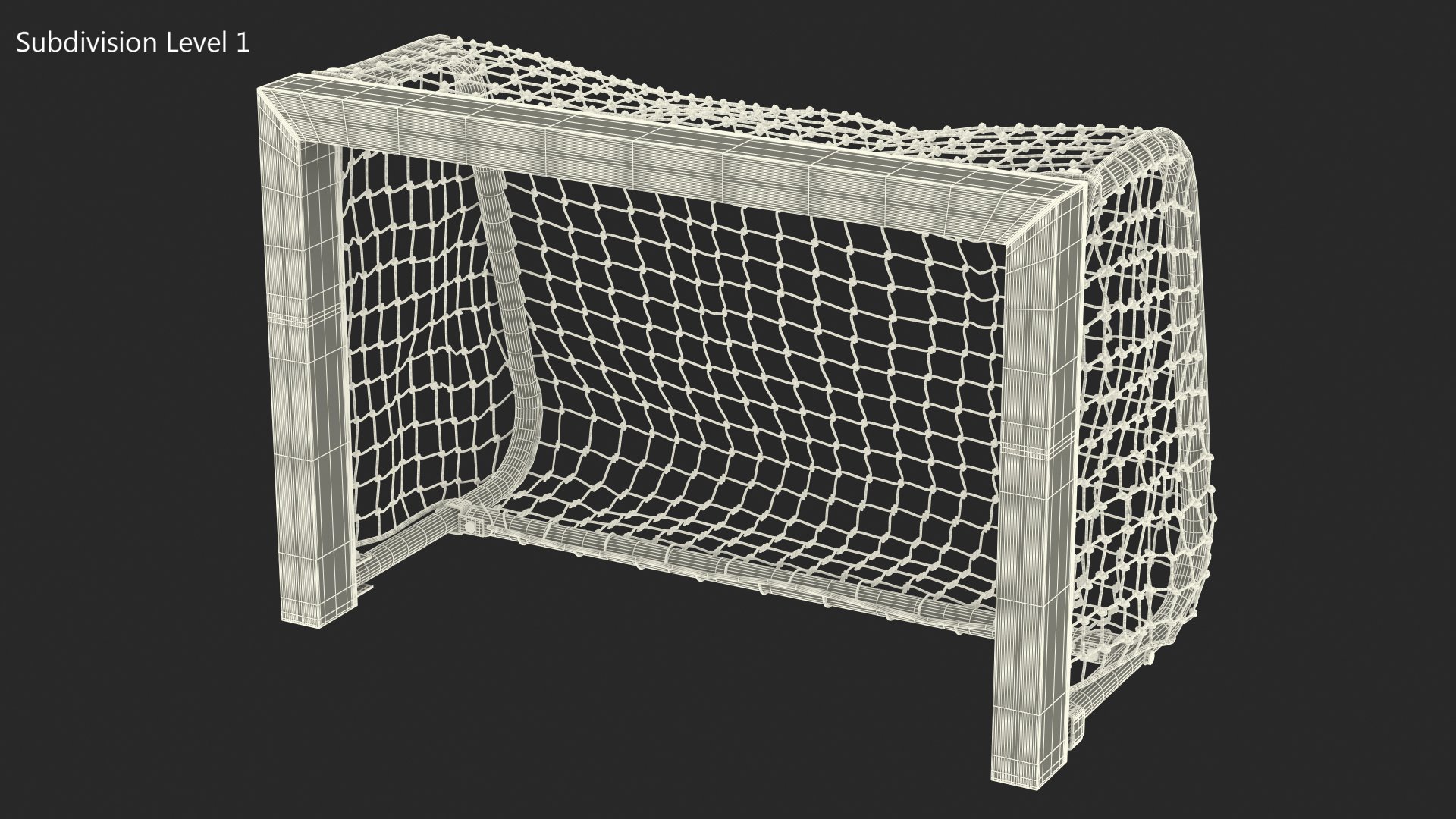 FORZA Mini Target Soccer Goal Blue 3D model