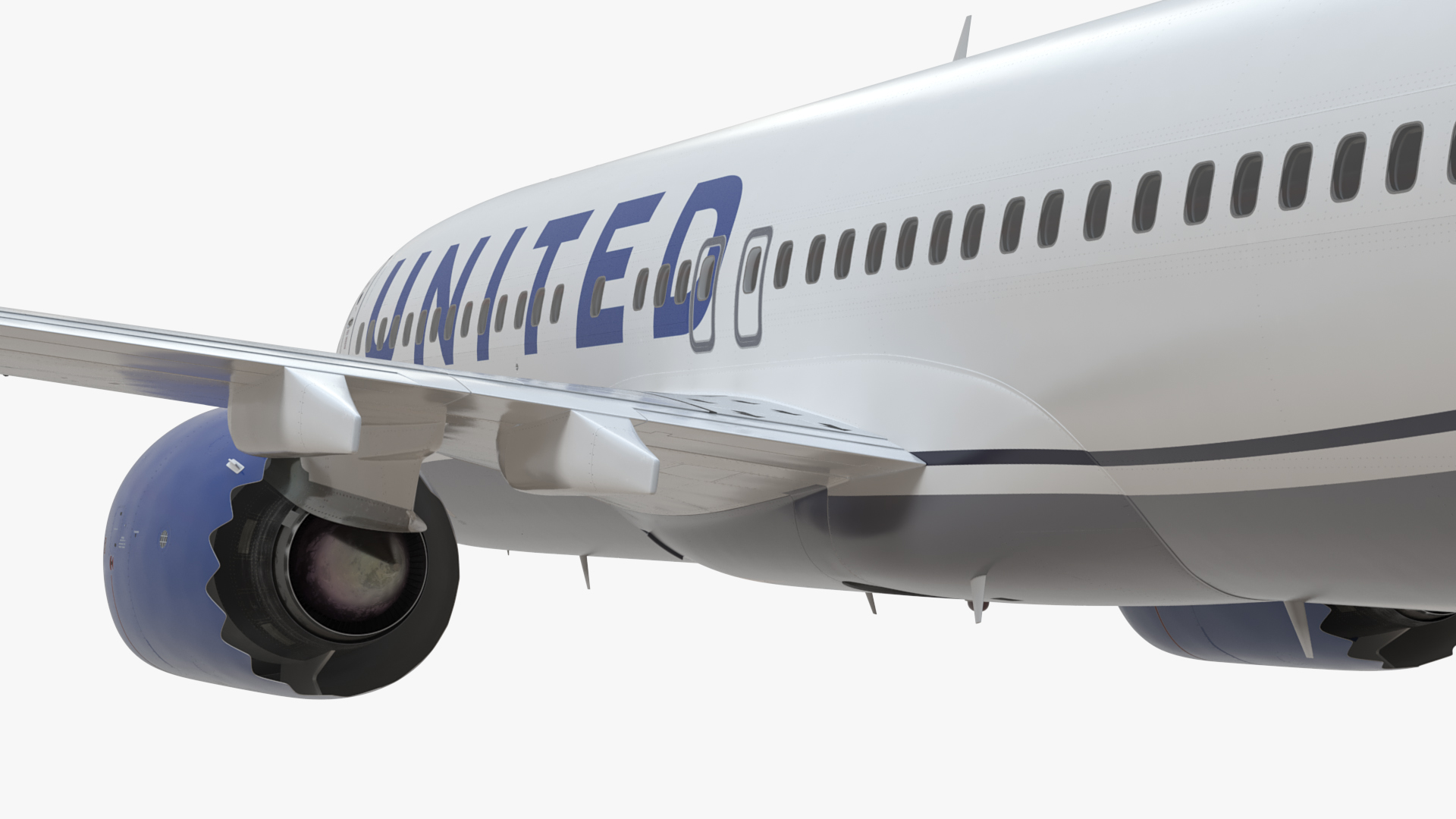 United Airlines Boeing 737 MAX 8 in Flying 3D