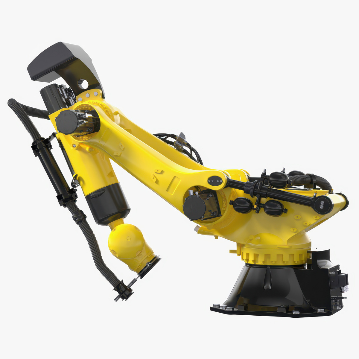 3D Ultra Robotic Arm Yellow Rigged