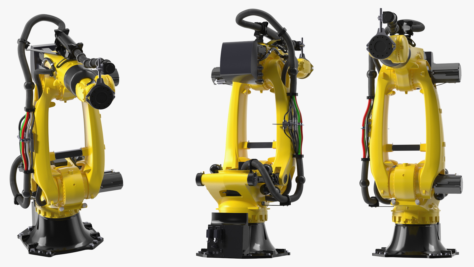 3D Ultra Robotic Arm Yellow Rigged