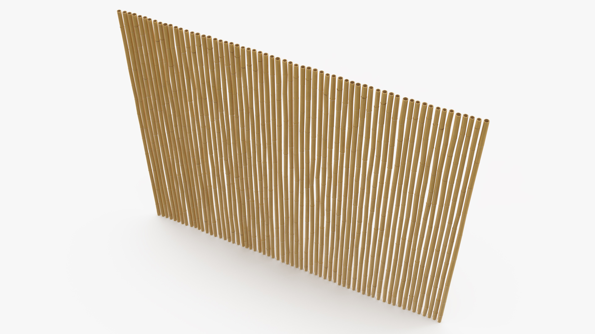 3D Decorative Bamboo Fence model