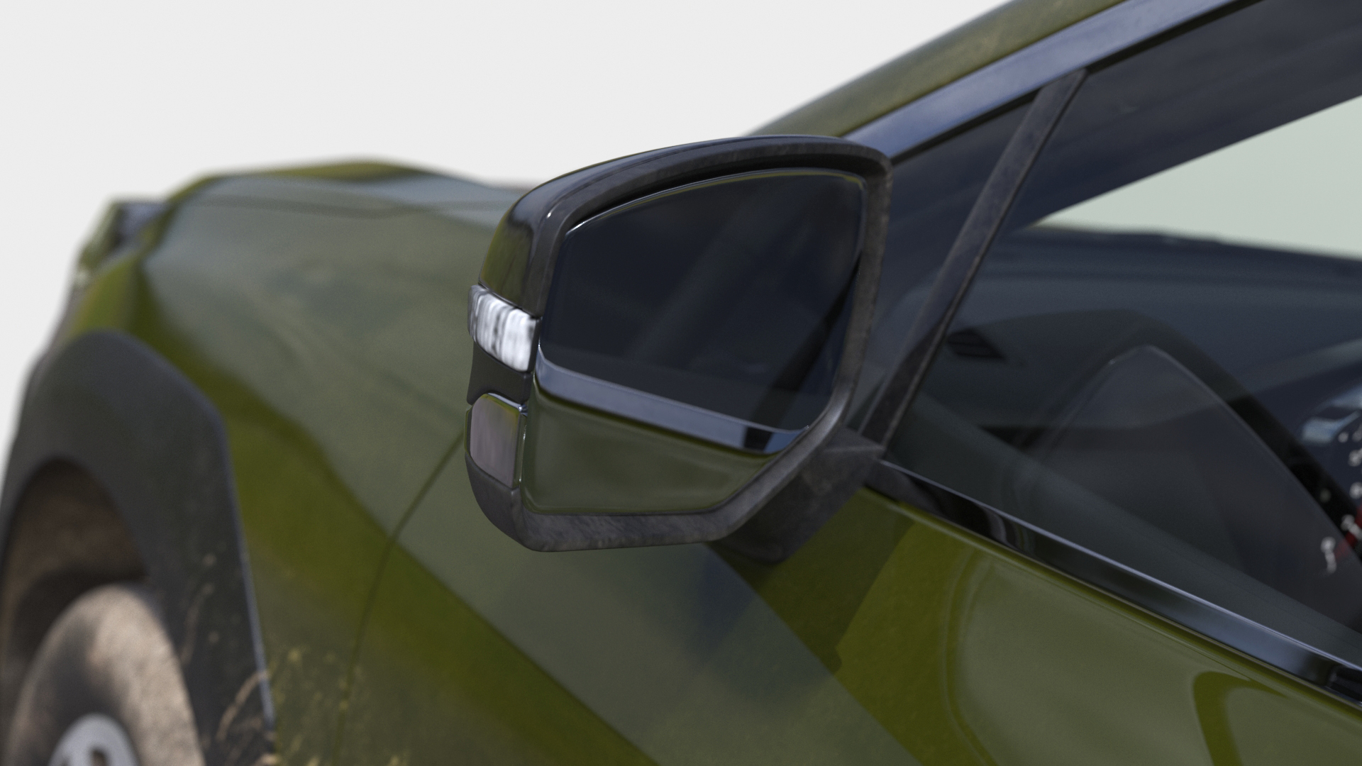 Subaru Outback 2025 Green Dirty Simplified 3D