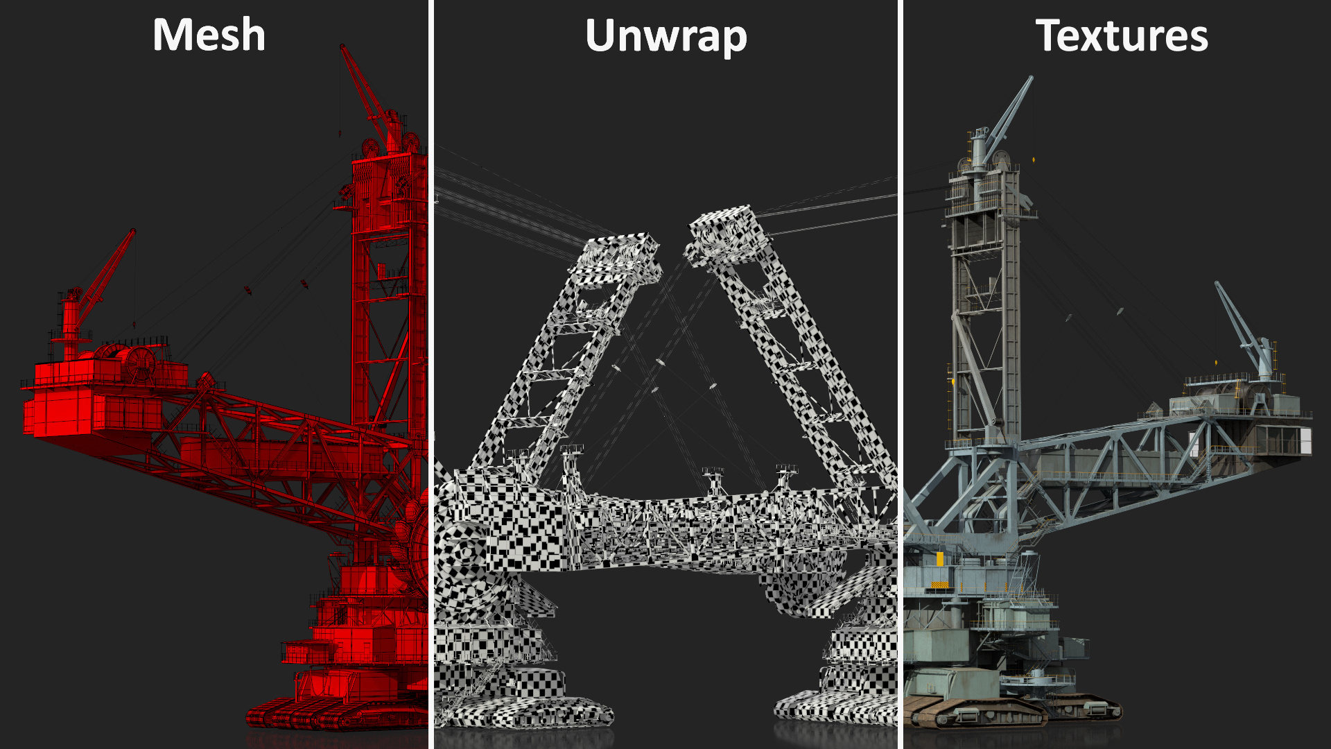 3D Bagger 293 Bucket Wheel Excavator model