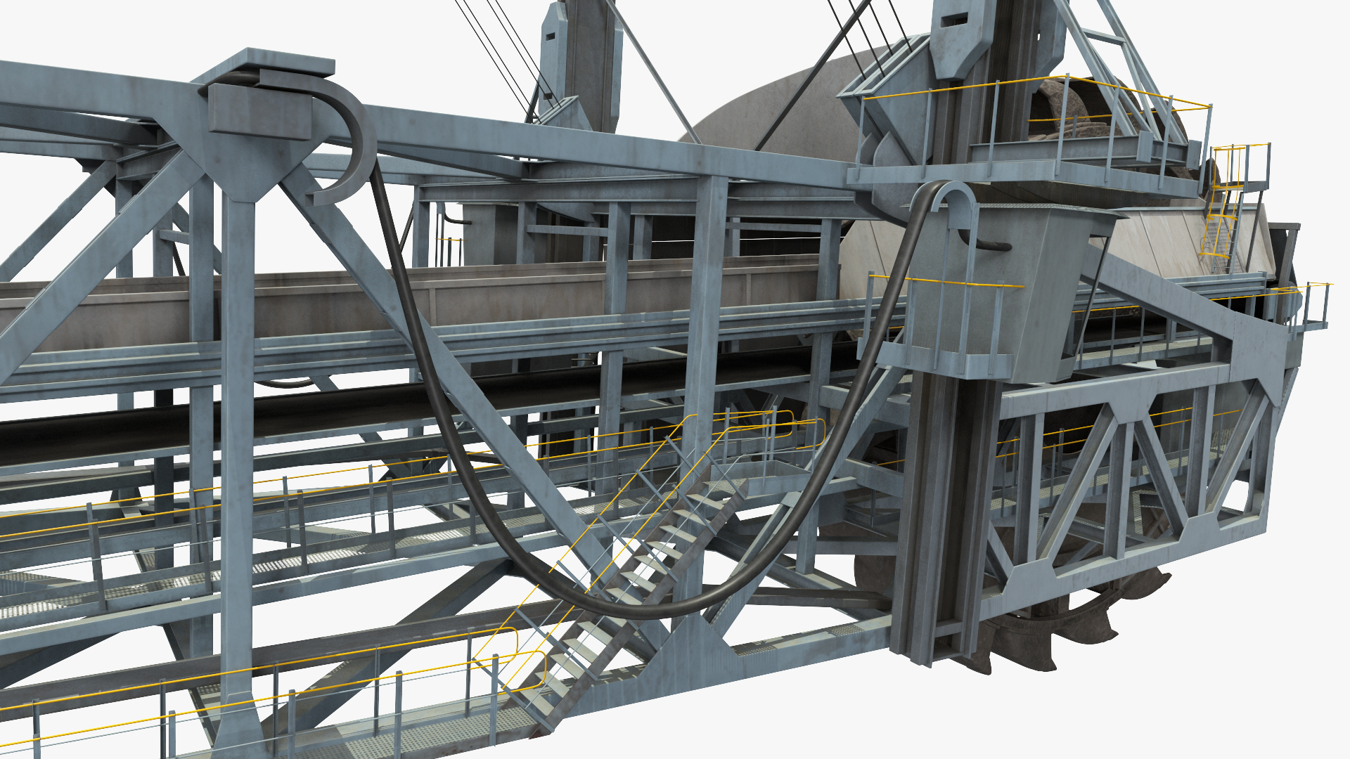 3D Bagger 293 Bucket Wheel Excavator model