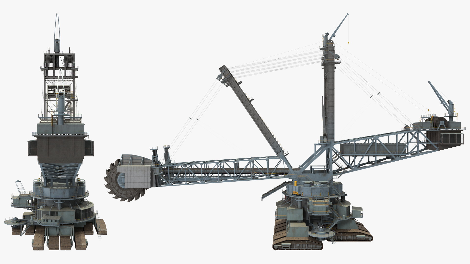 3D Bagger 293 Bucket Wheel Excavator model