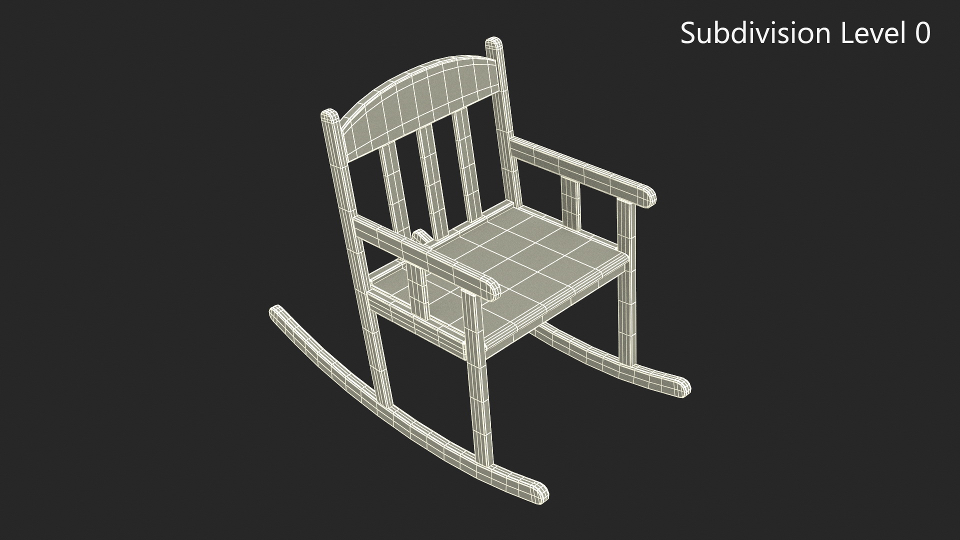 3D model Rocking Chair for Children Room IKEA SUNDVIK White