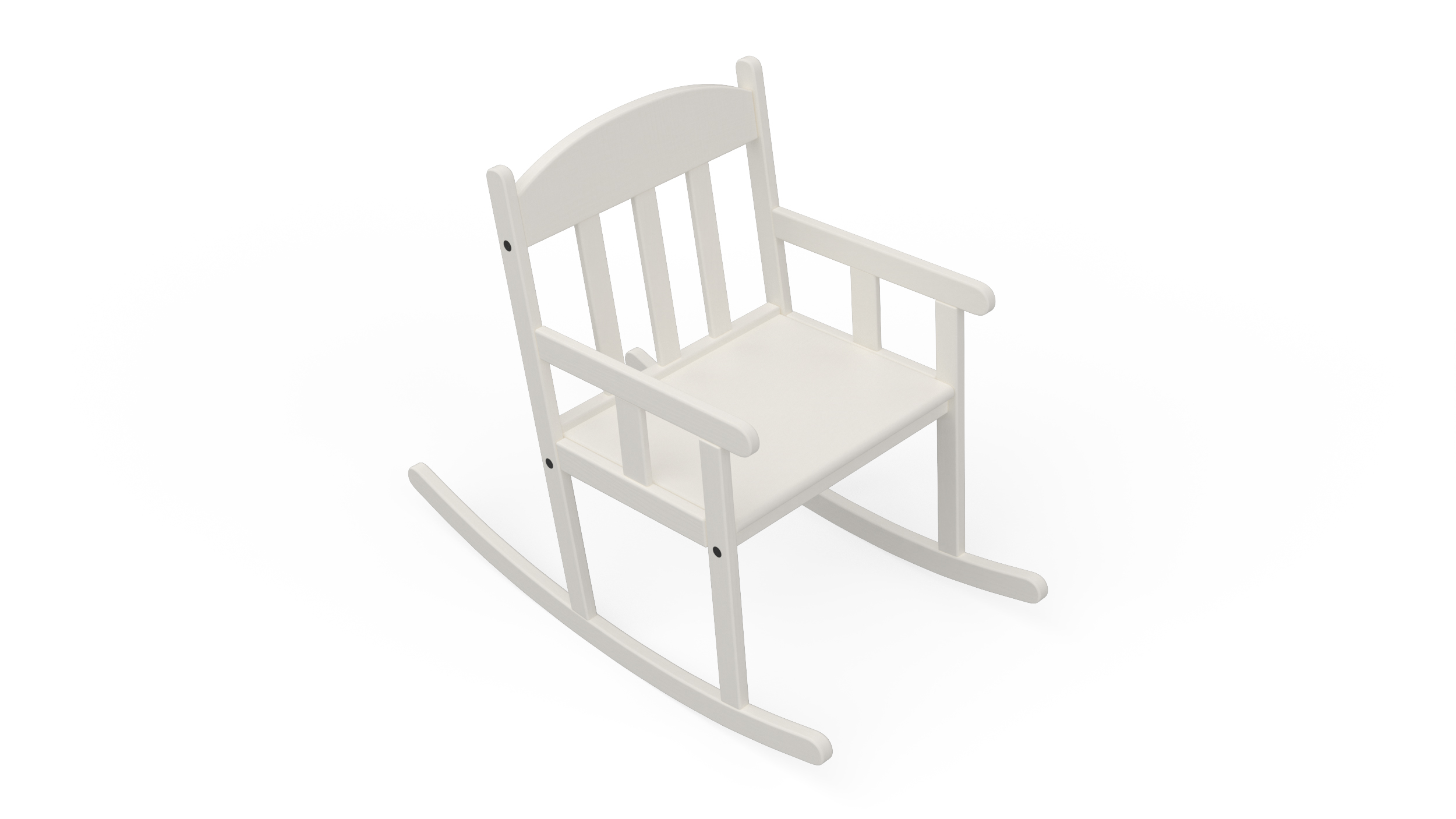 3D model Rocking Chair for Children Room IKEA SUNDVIK White