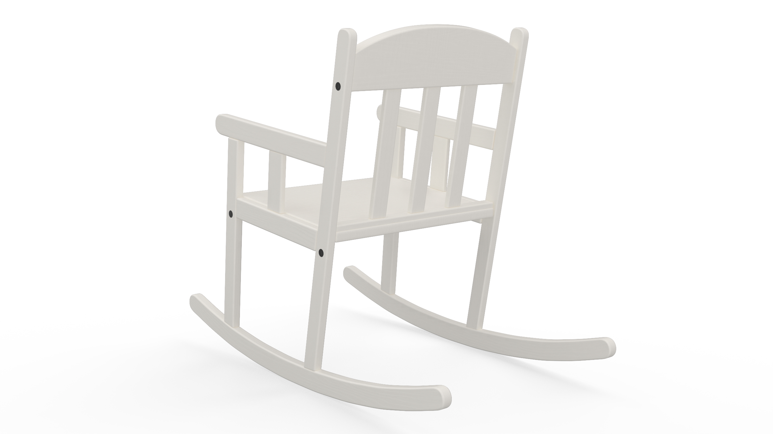 3D model Rocking Chair for Children Room IKEA SUNDVIK White