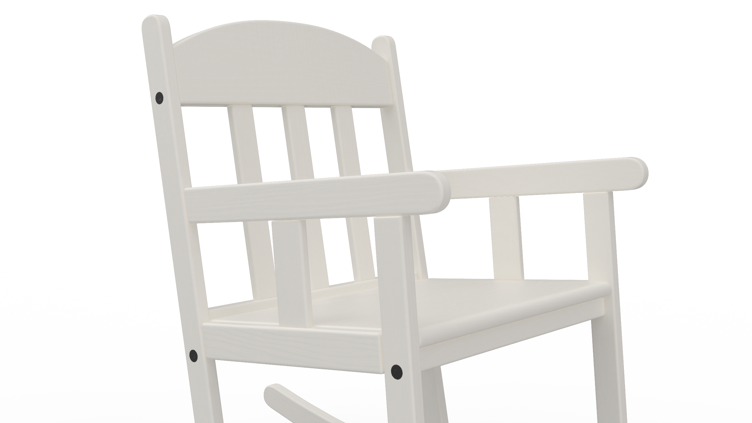 3D model Rocking Chair for Children Room IKEA SUNDVIK White