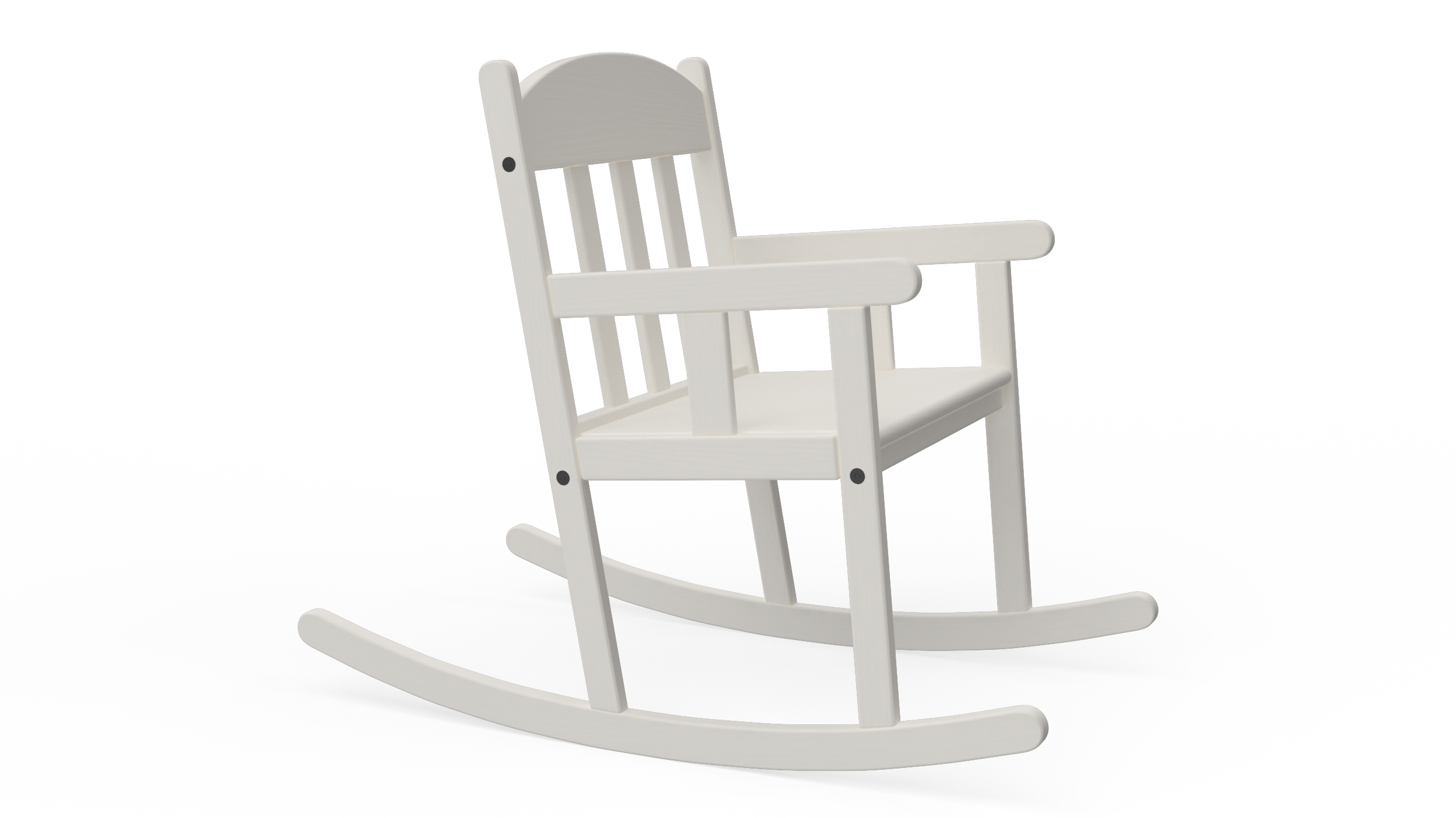 3D model Rocking Chair for Children Room IKEA SUNDVIK White