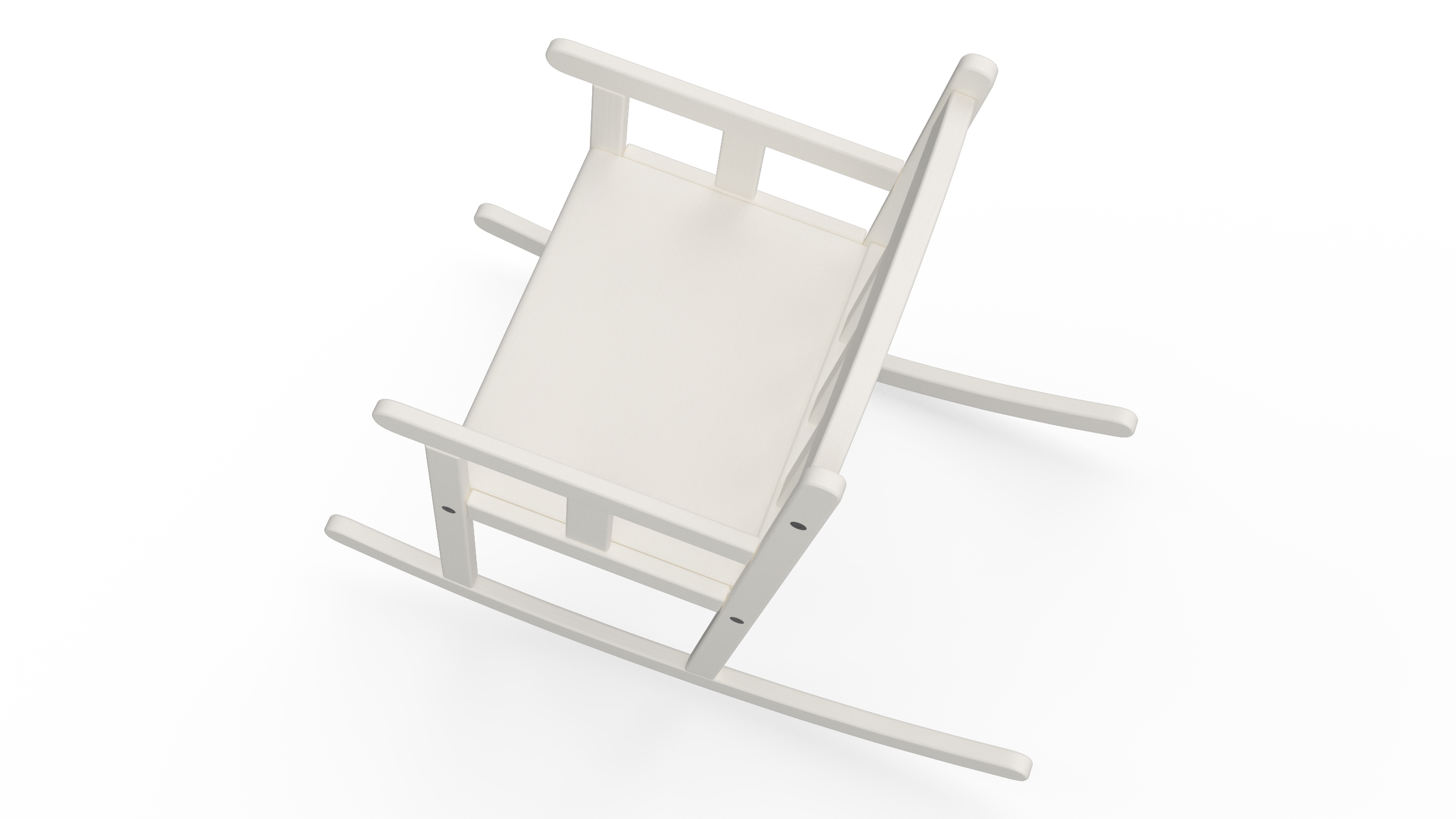 3D model Rocking Chair for Children Room IKEA SUNDVIK White