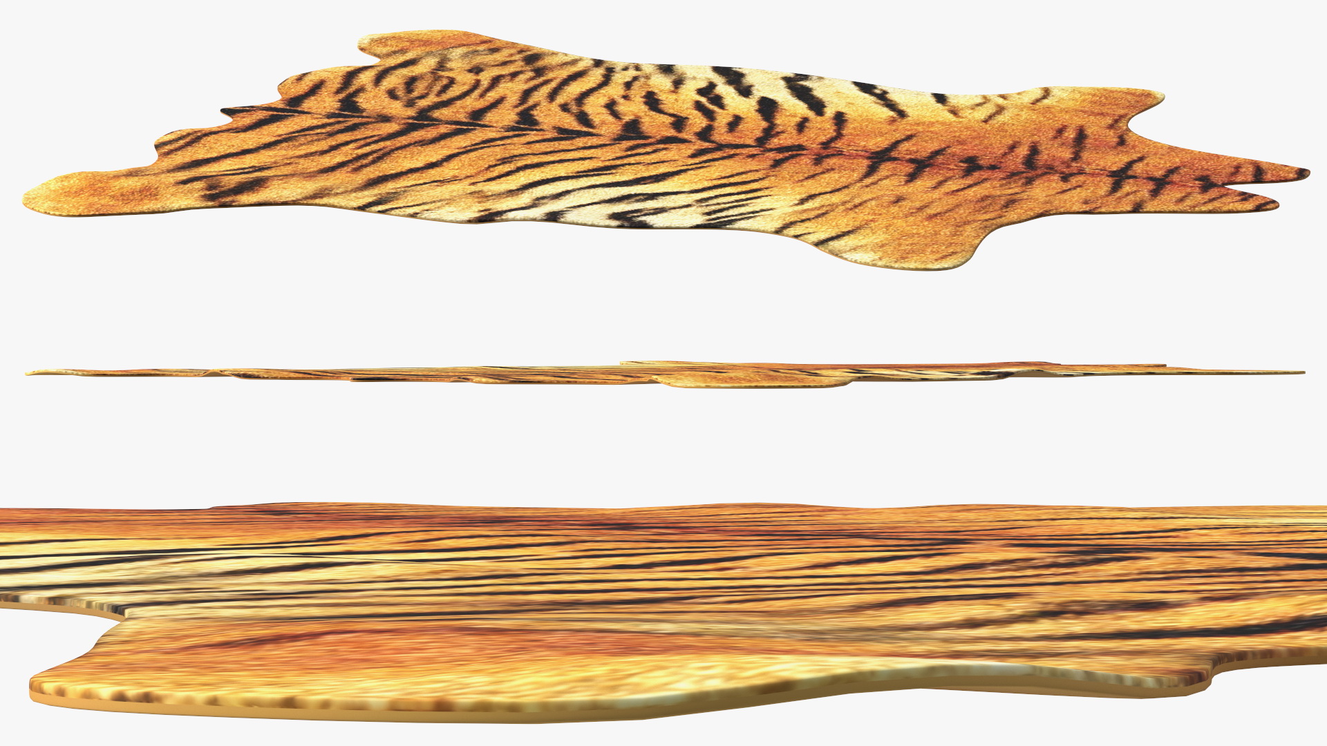 Tiger Hide Rug 3D model