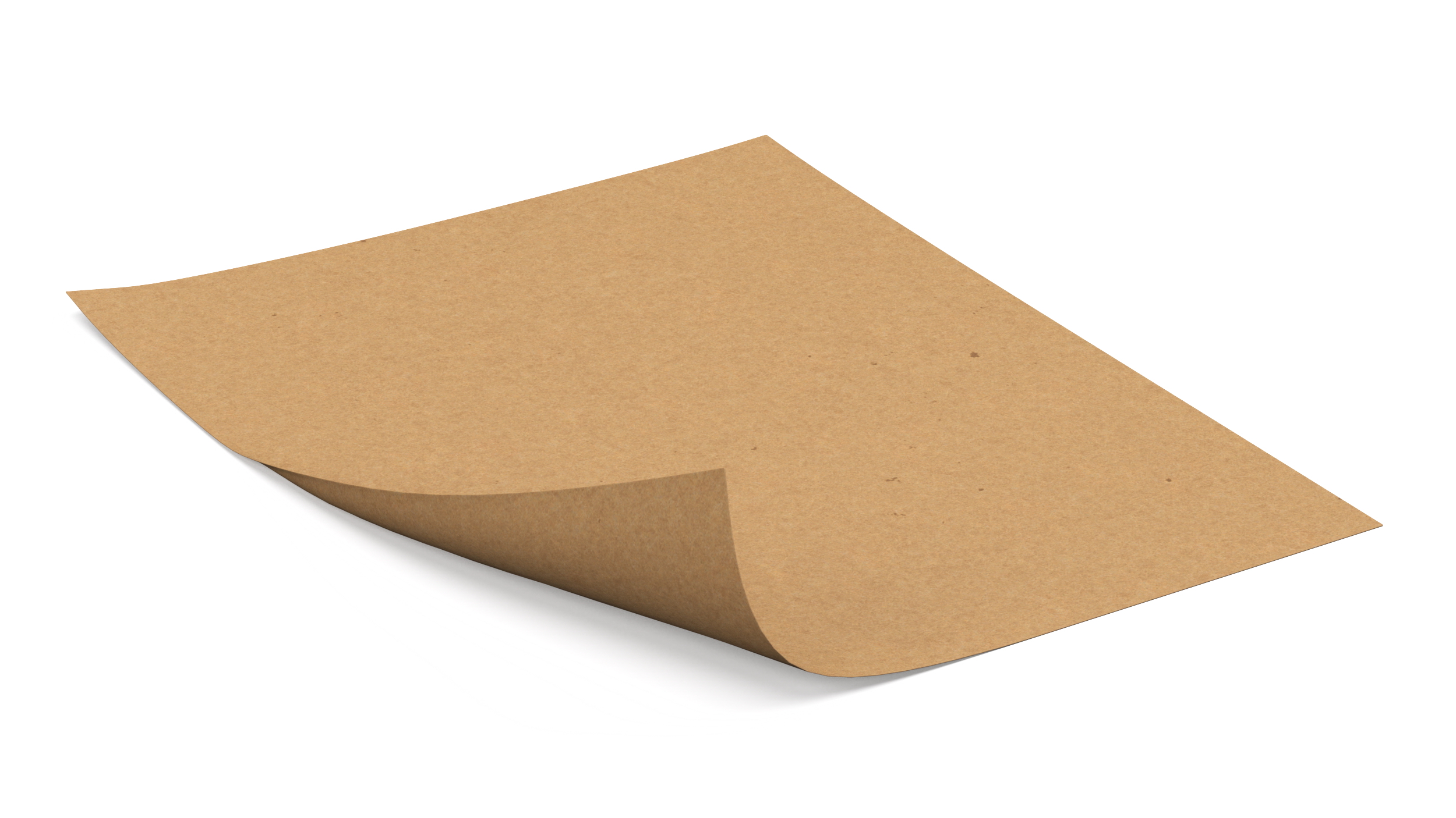 3D Blank Kraft Paper Sheet model