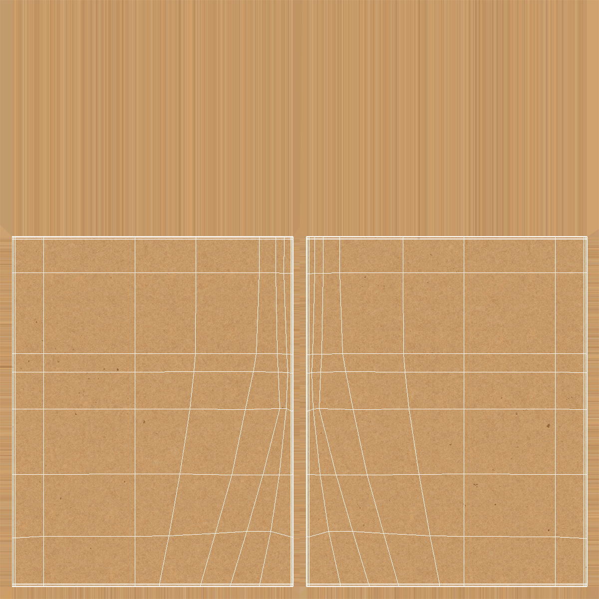 3D Blank Kraft Paper Sheet model