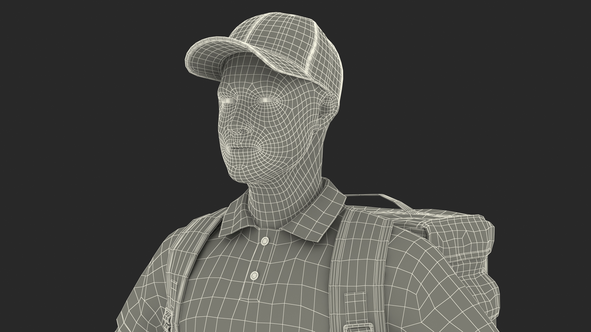 Food Delivery Man Rigged 3D model