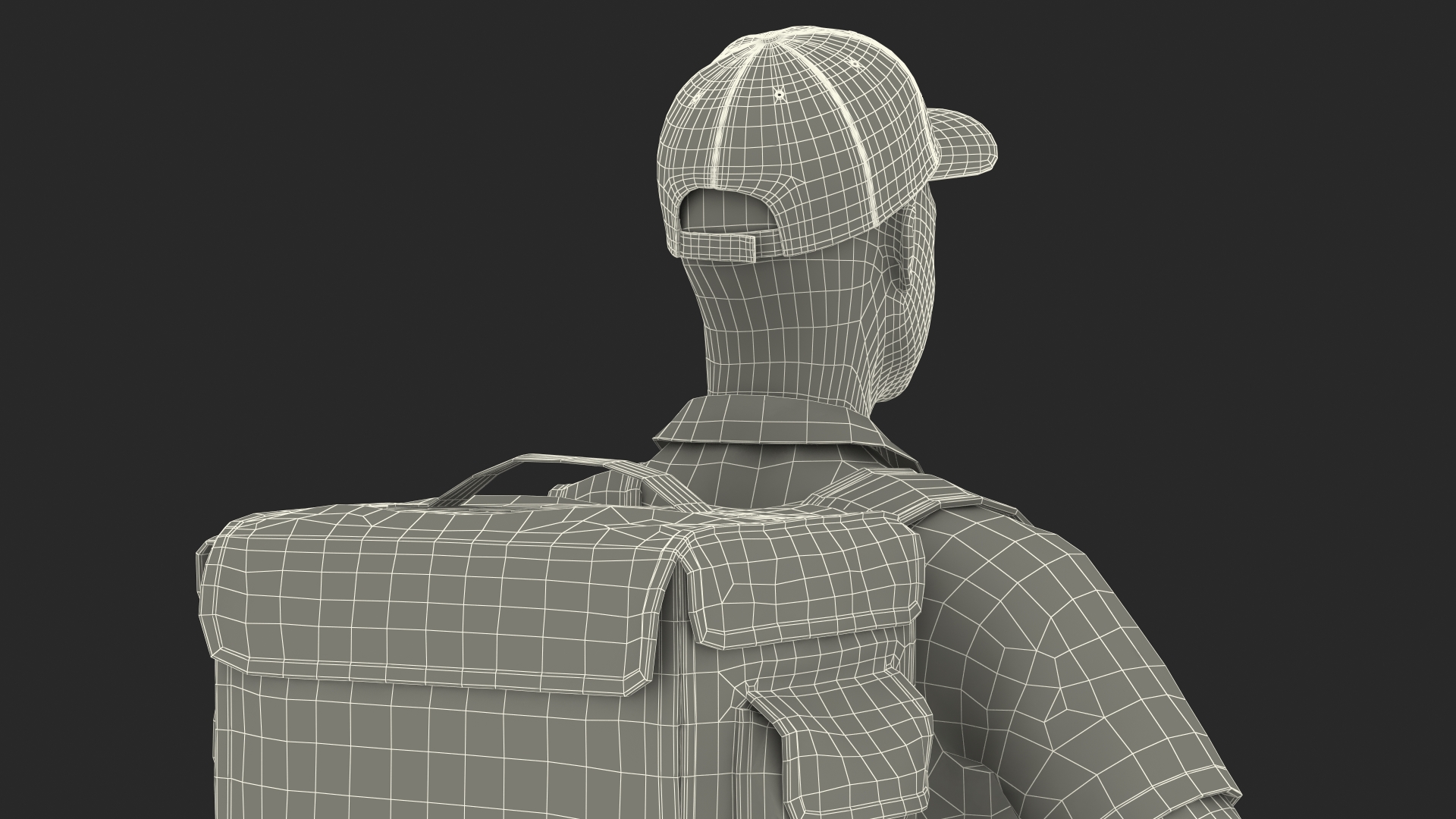 Food Delivery Man Rigged 3D model