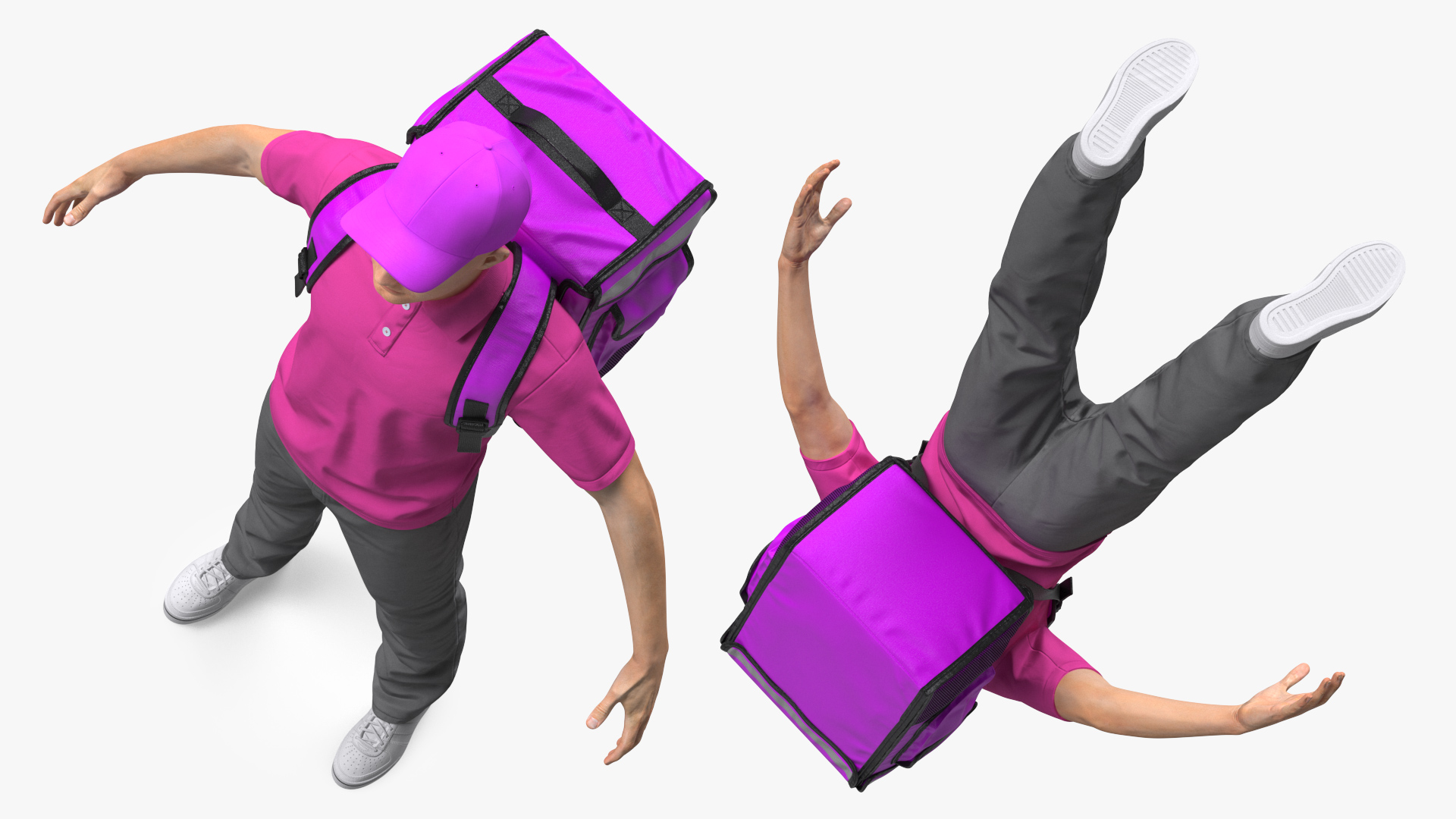 Food Delivery Man Rigged 3D model