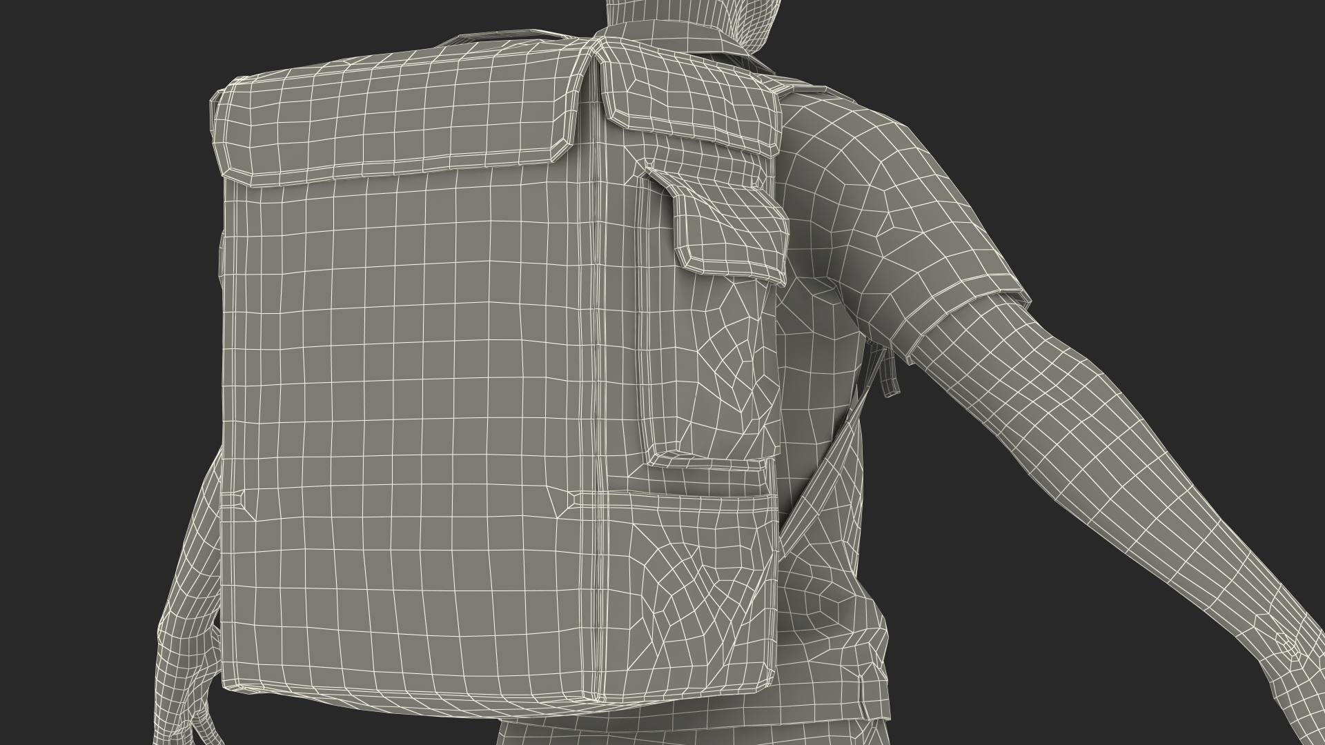 Food Delivery Man Rigged 3D model