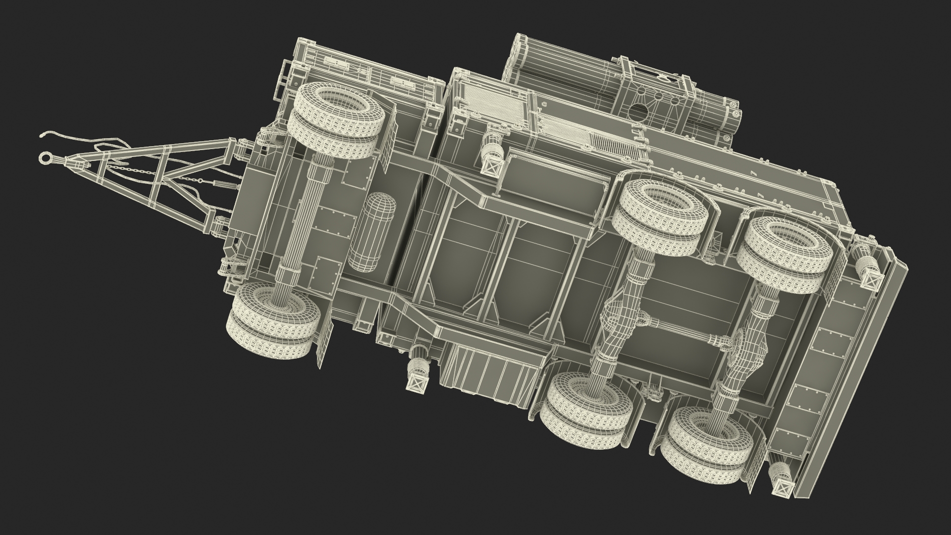 3D Crotale NG Air Defense Missile System Rigged for Maya model