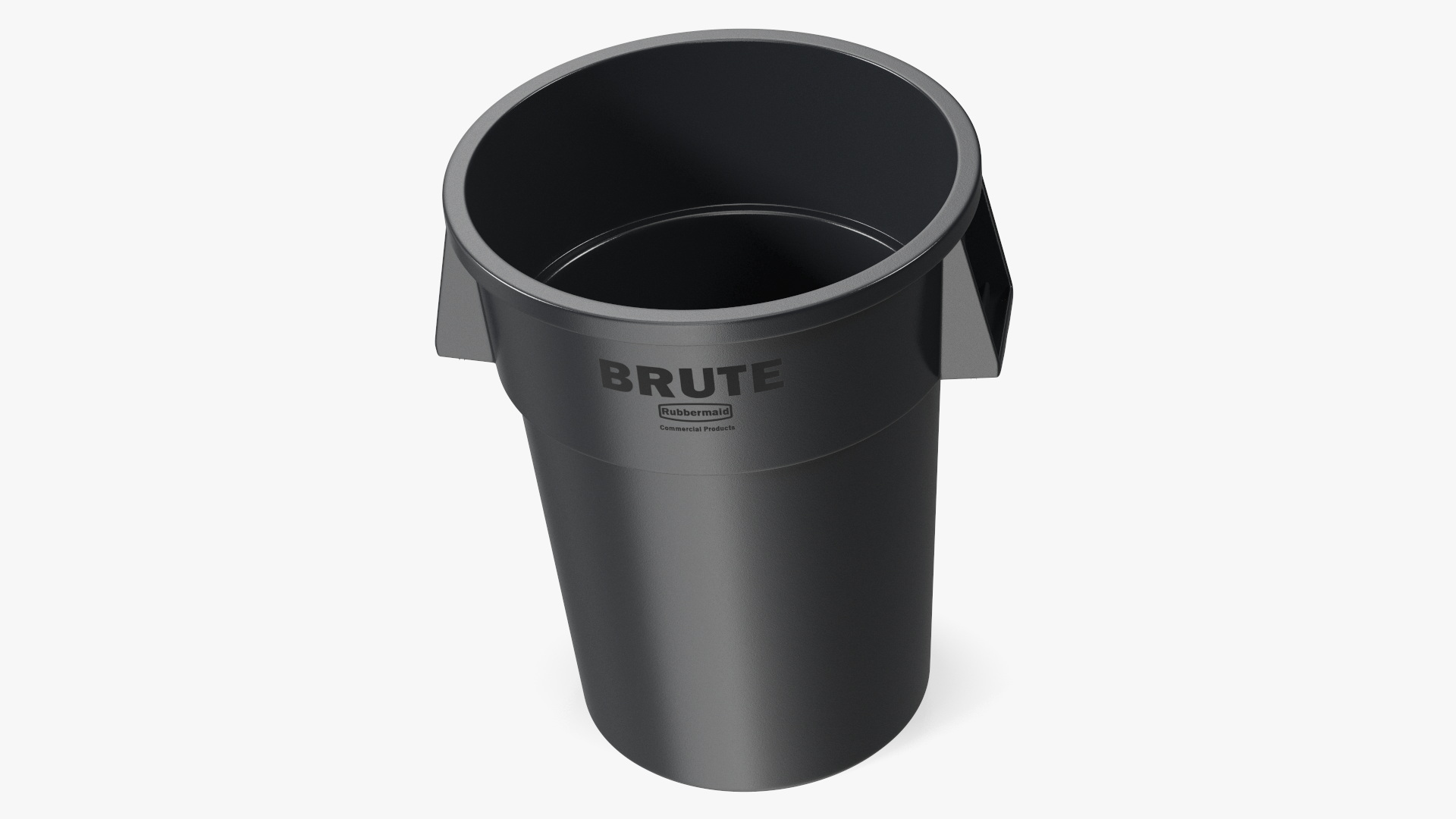 3D Rubbermaid Brute Commercial Trash Can Black model