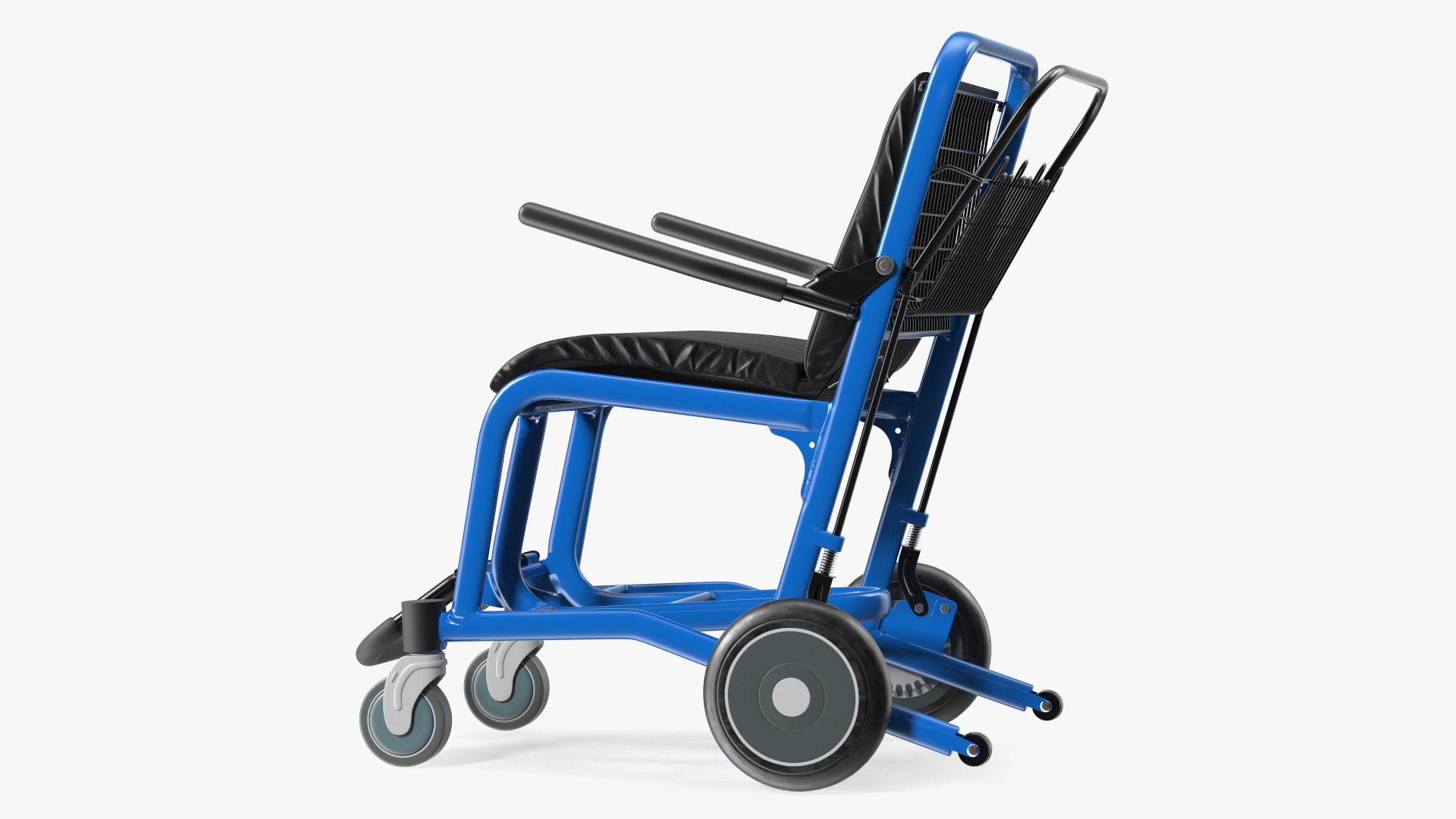 3D Airport Wheelchair Blue model