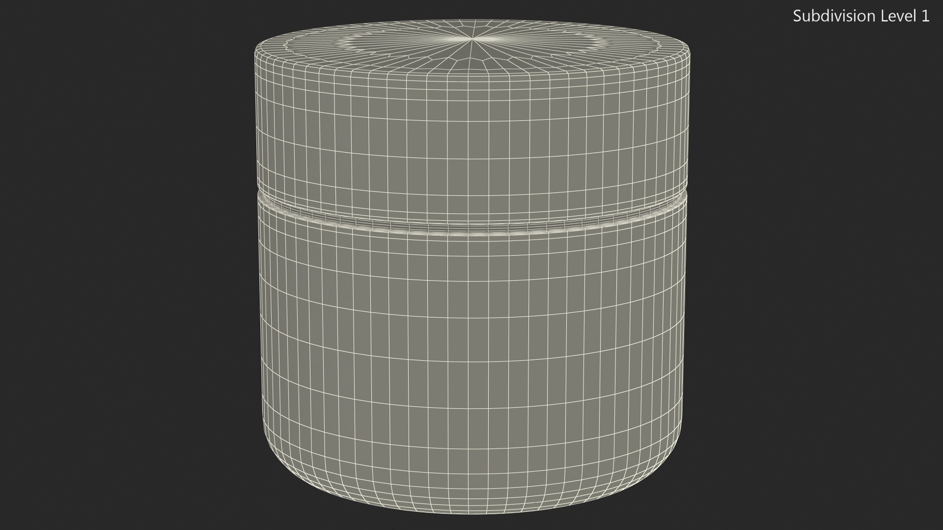 3D model Black Cream Jar