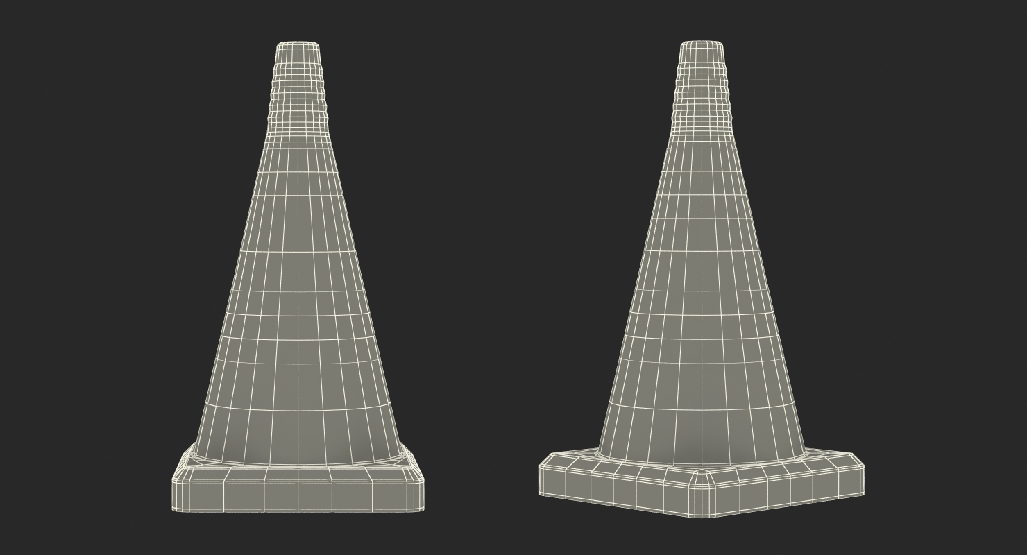 3D Traffic Cone Reflective model