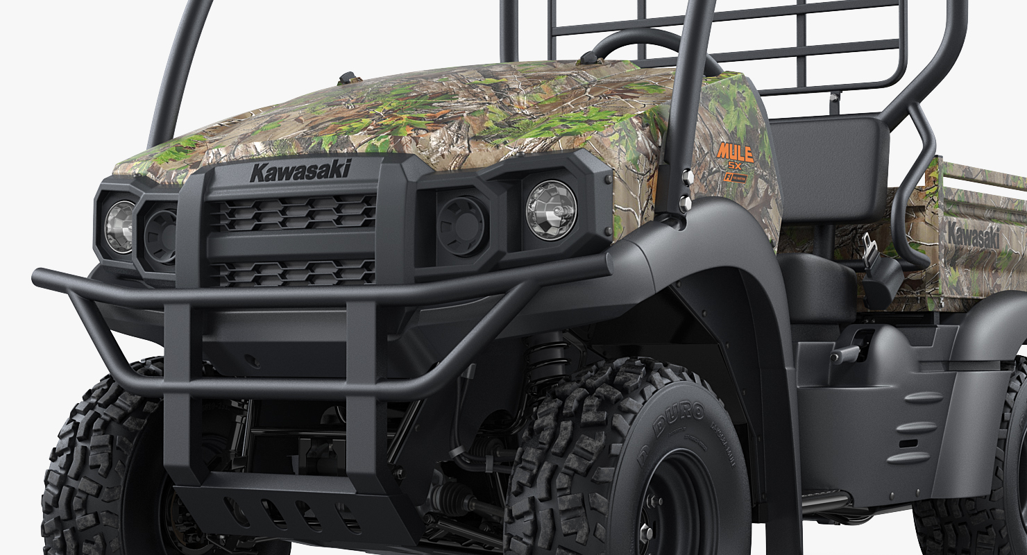 3D Kawasaki Mule 2019 SX 4x4 Camo Clean