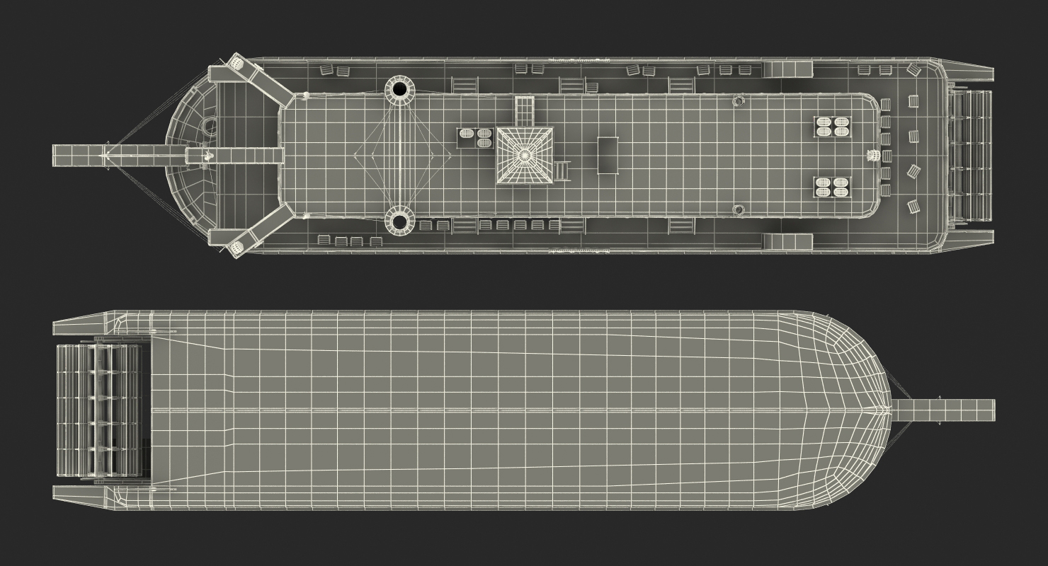 Wheeled Steamboat 3D