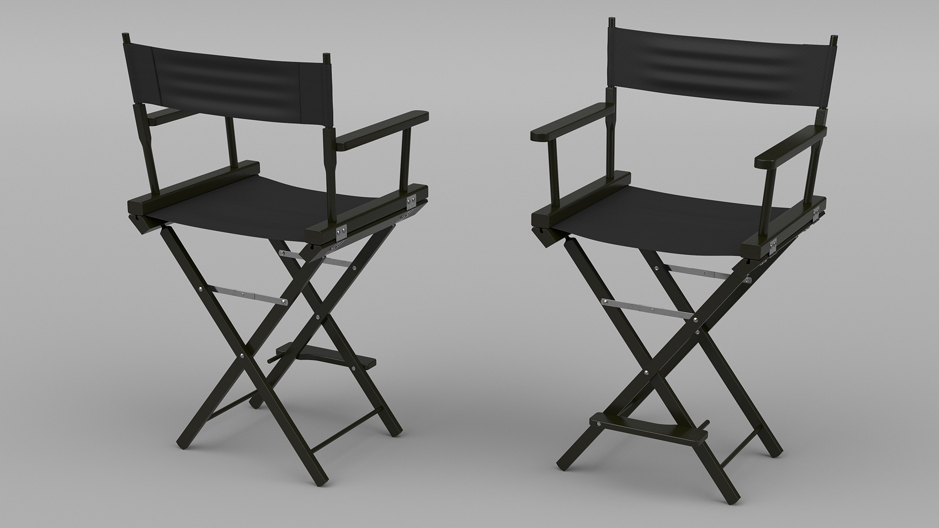 Classic Directors Foldable Chair 3D