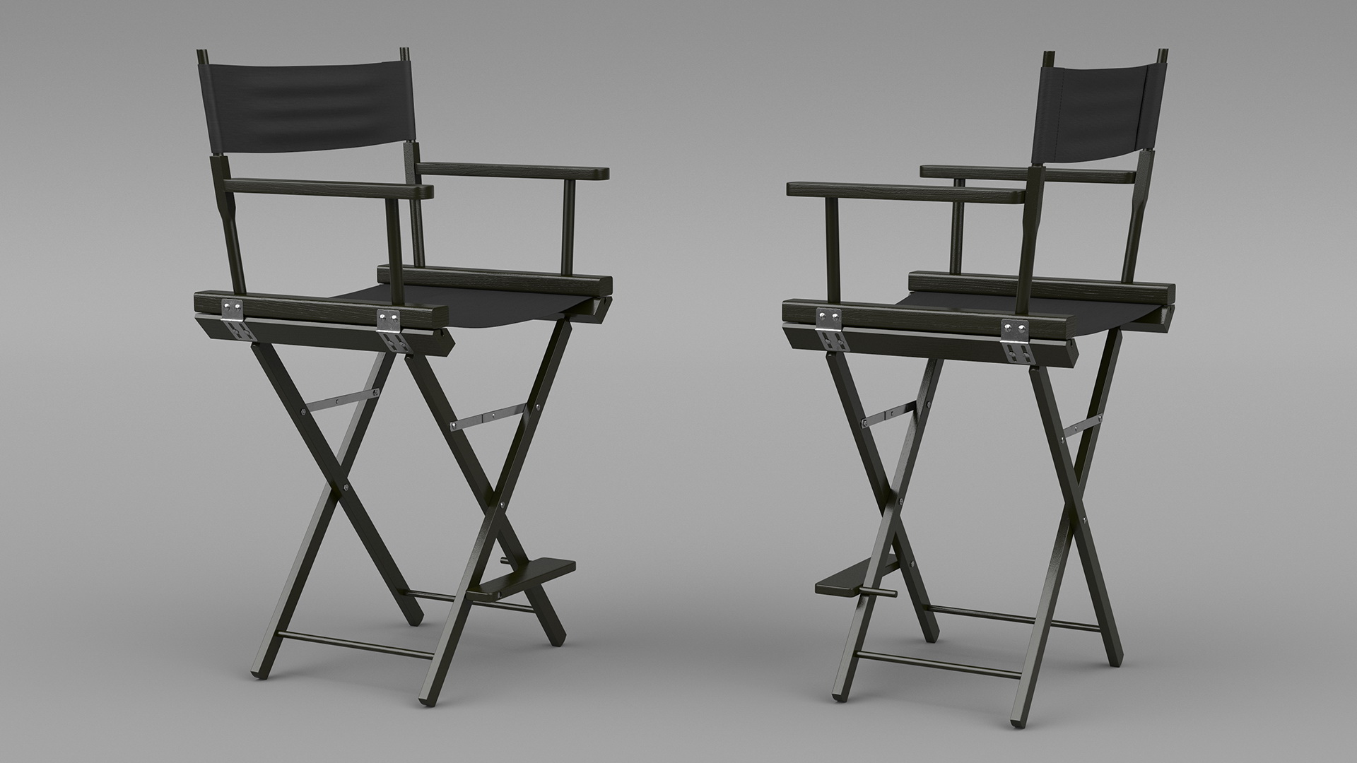 Classic Directors Foldable Chair 3D