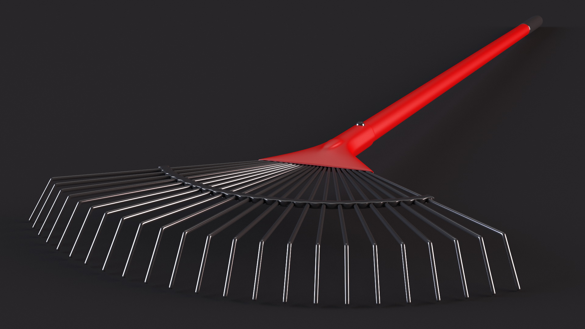 3D model Chinese Grandpa with Rake