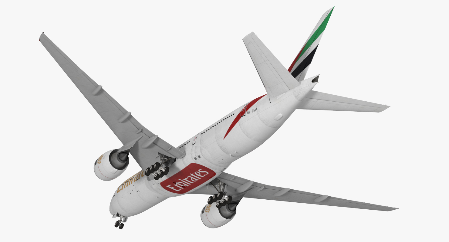 Boeing 777 200 Emirates Airlines 3D