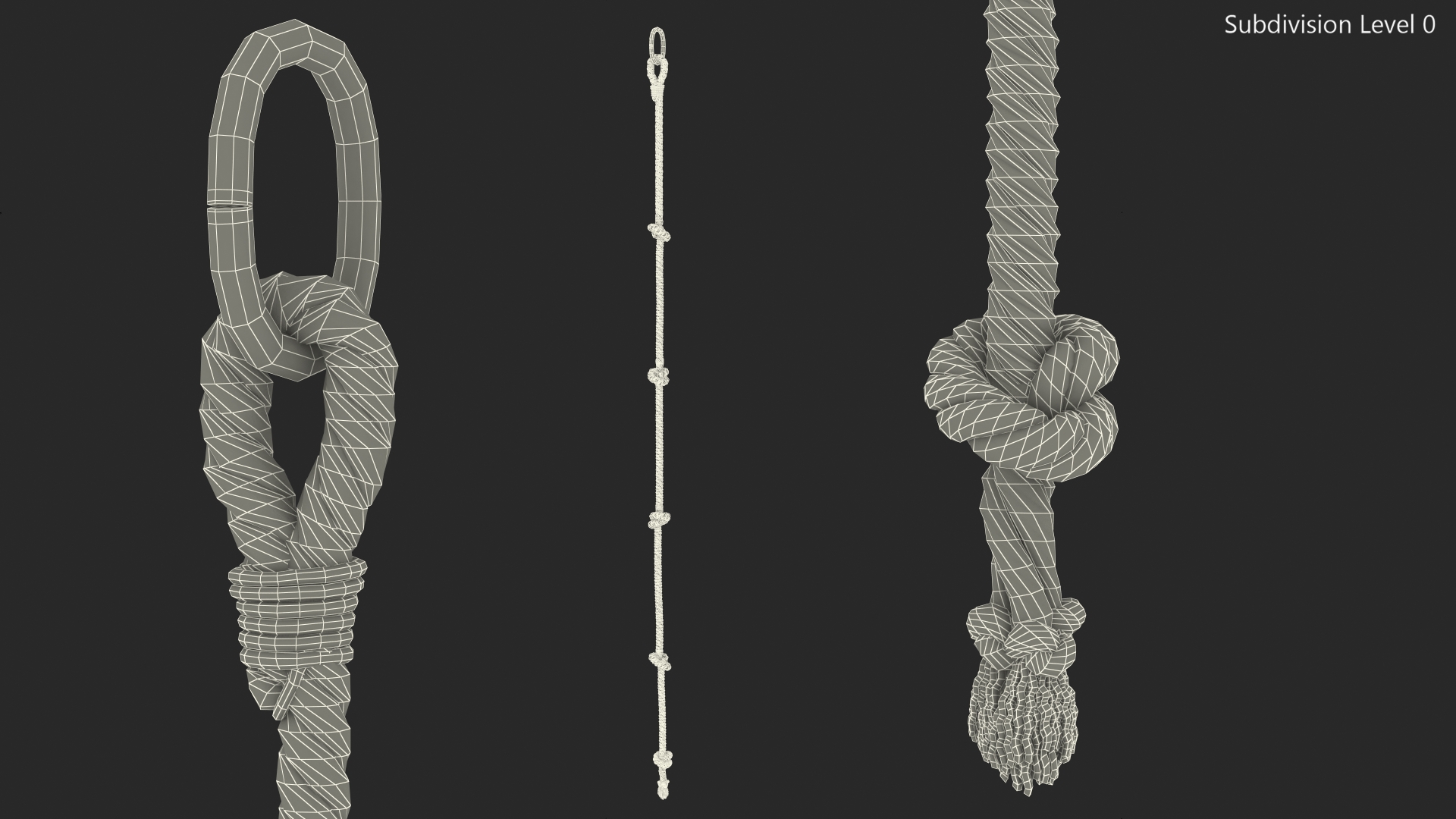 3D Knotted Climbing Rope