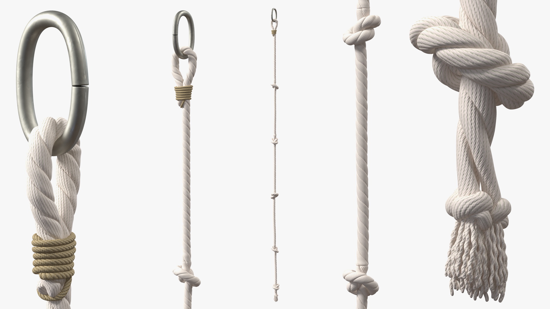 3D Knotted Climbing Rope