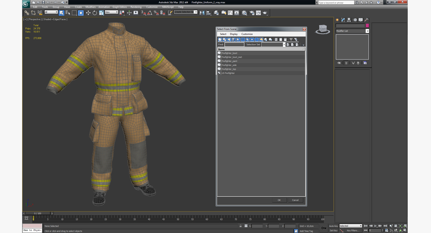 3D Firefighter Uniform 2