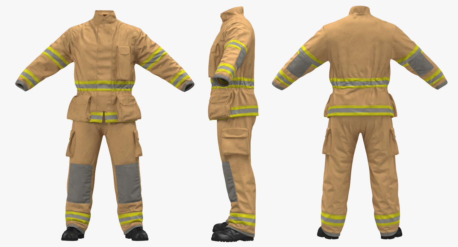 3D Firefighter Uniform 2