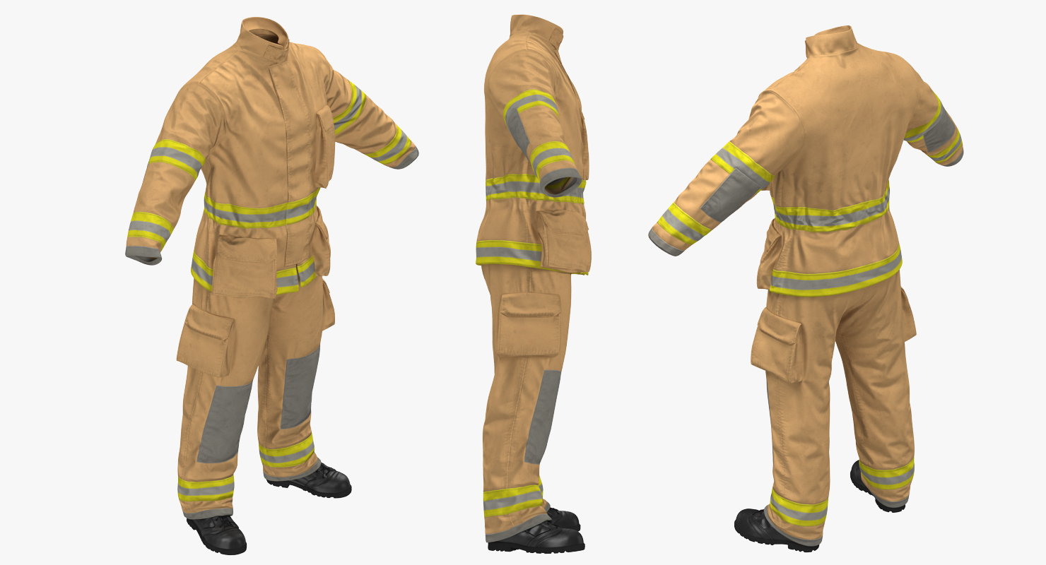 3D Firefighter Uniform 2