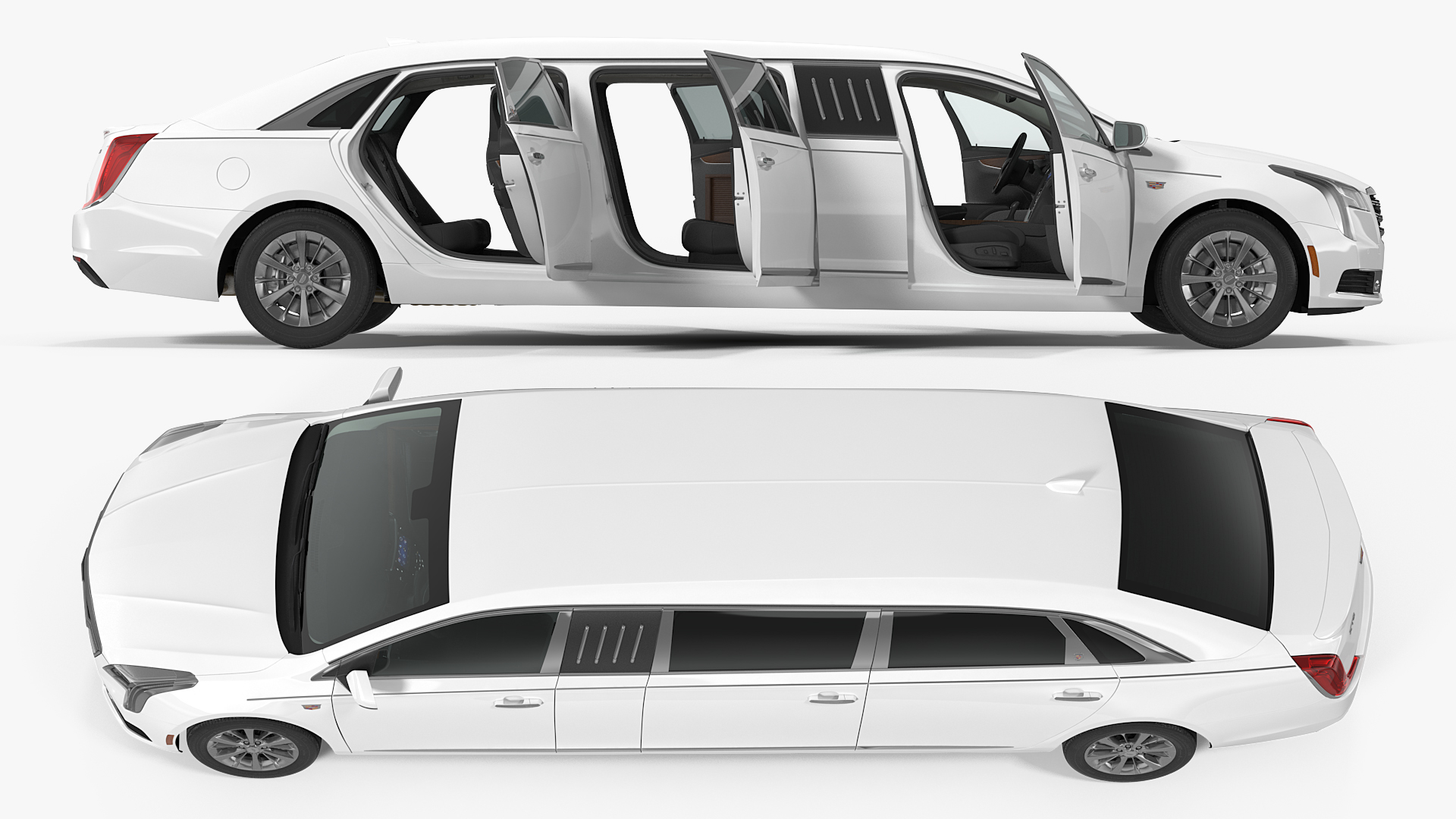 Cadillac Six Door Limousine 3D