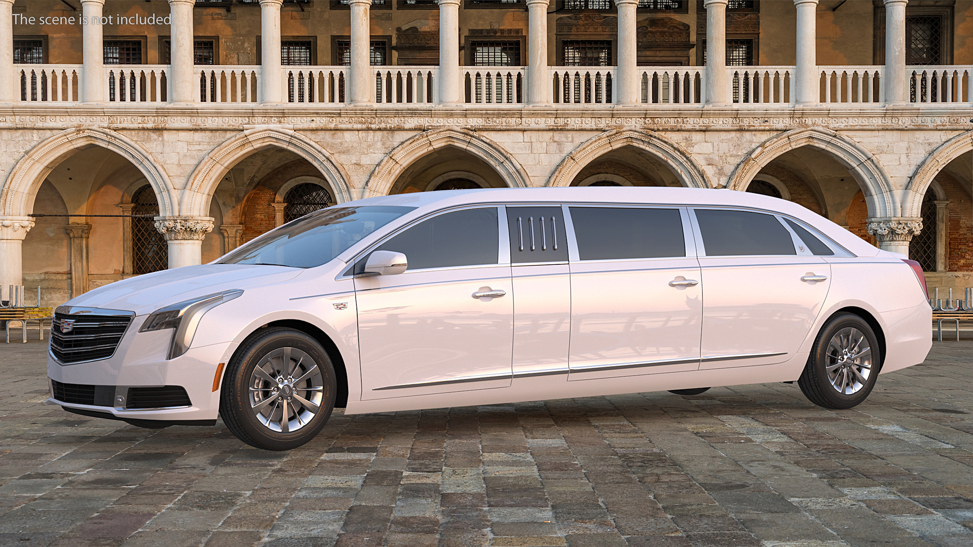 Cadillac Six Door Limousine 3D