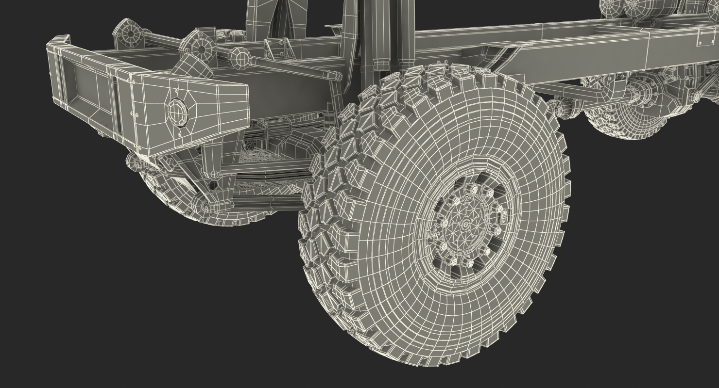 3D Racing Truck KAMAZ Chassis