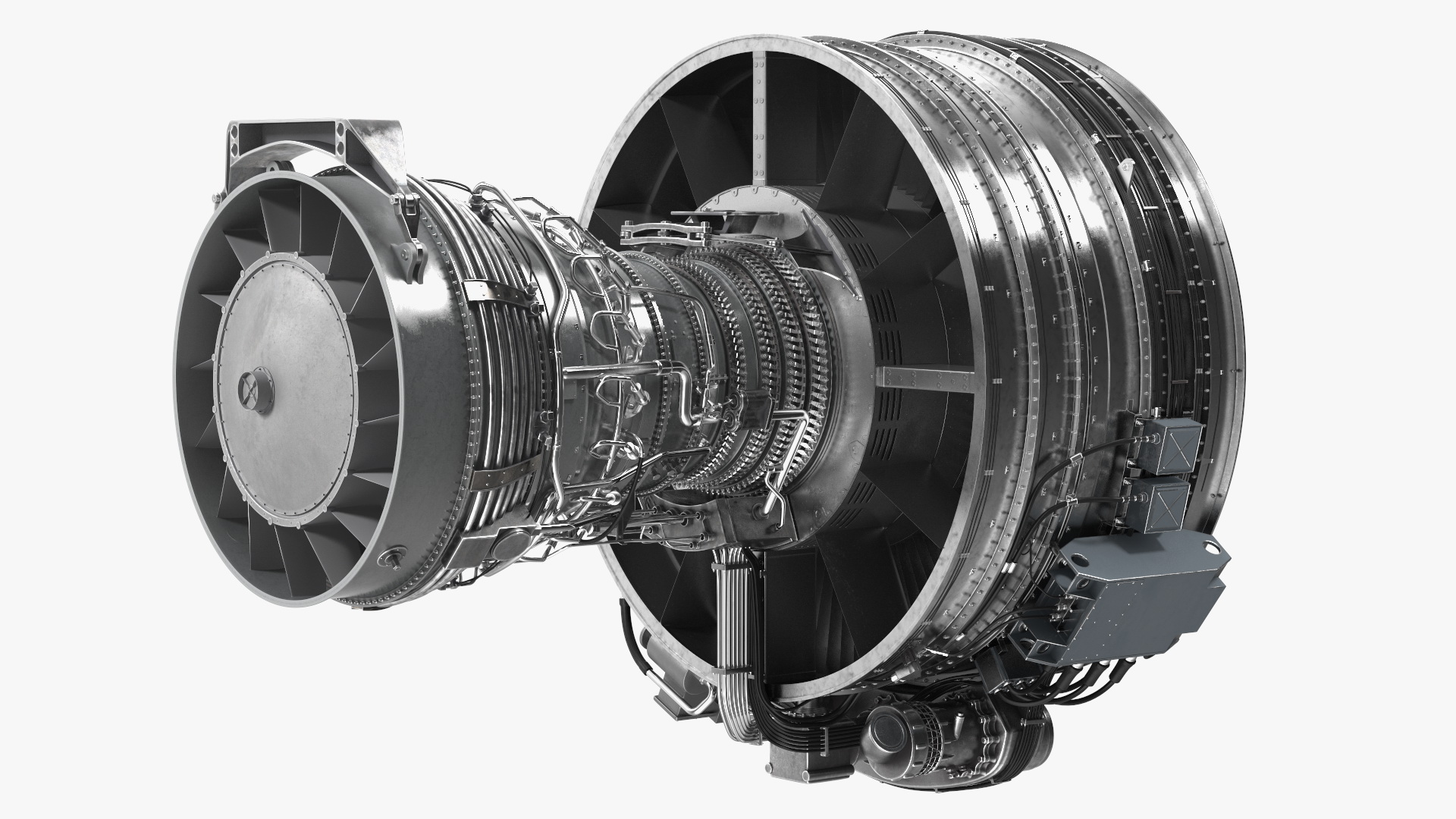 3D Aircraft Turbofan Engine CFM International CFM56 model