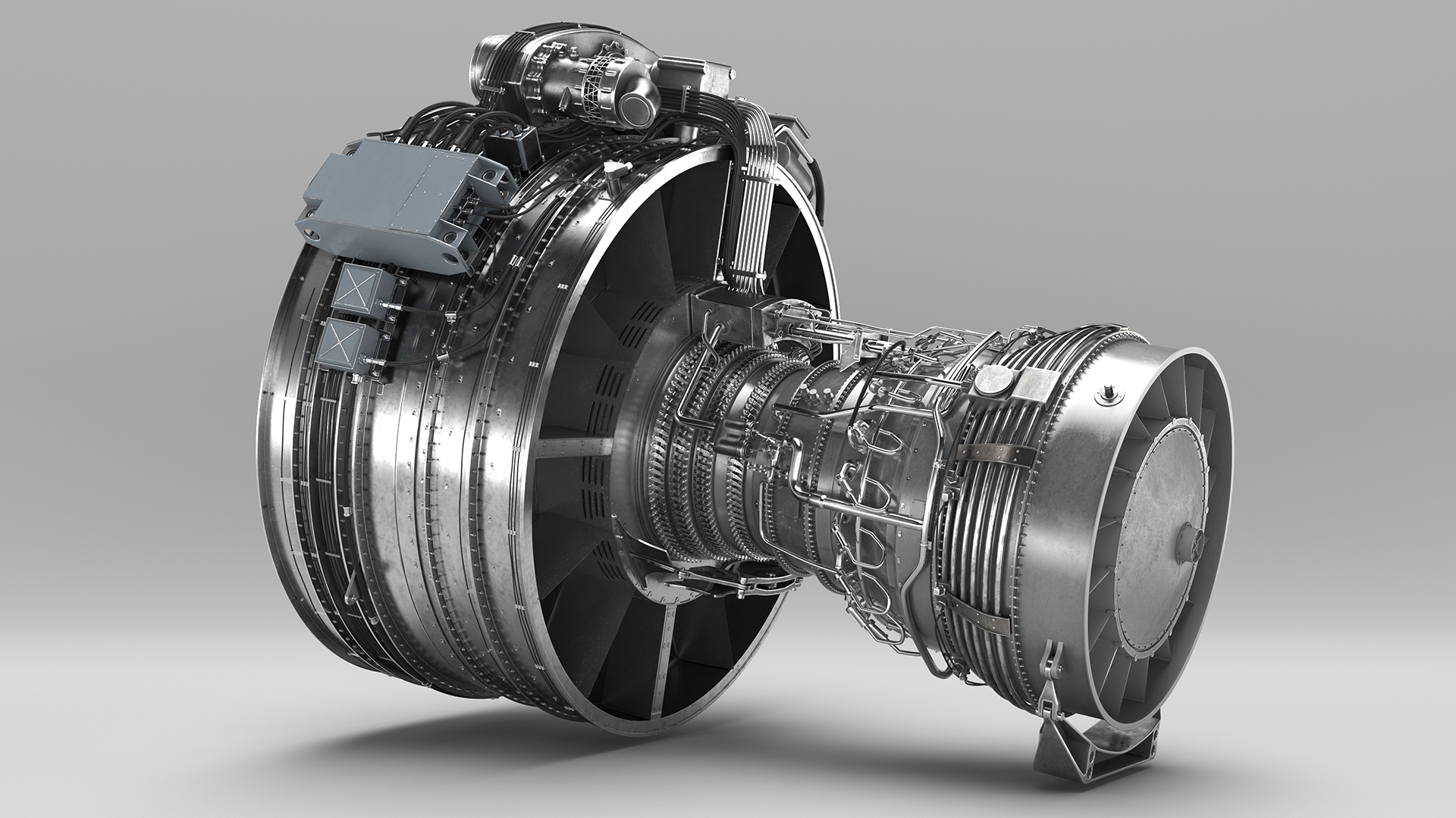 3D Aircraft Turbofan Engine CFM International CFM56 model